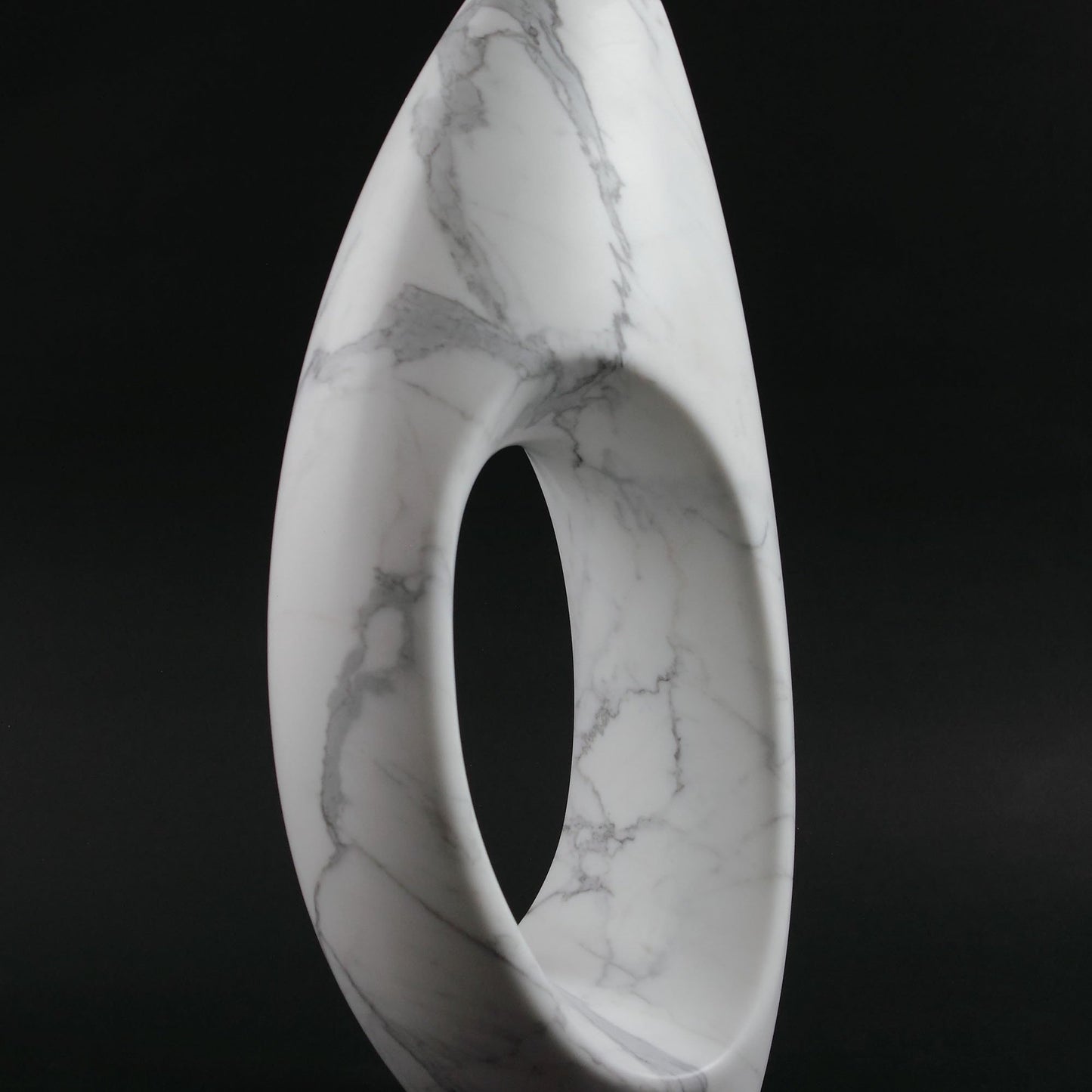 Sculptural Vase in Statuary Marble by Barberini & Gunnell