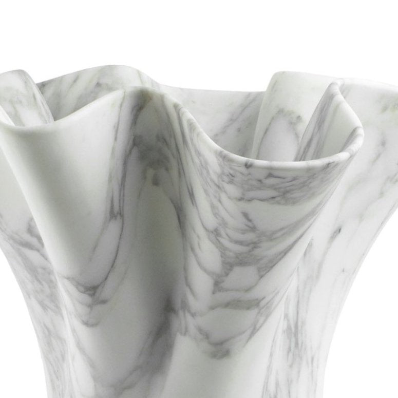 Sculptural Vase in Statuary Marble by Barberini & Gunnell
