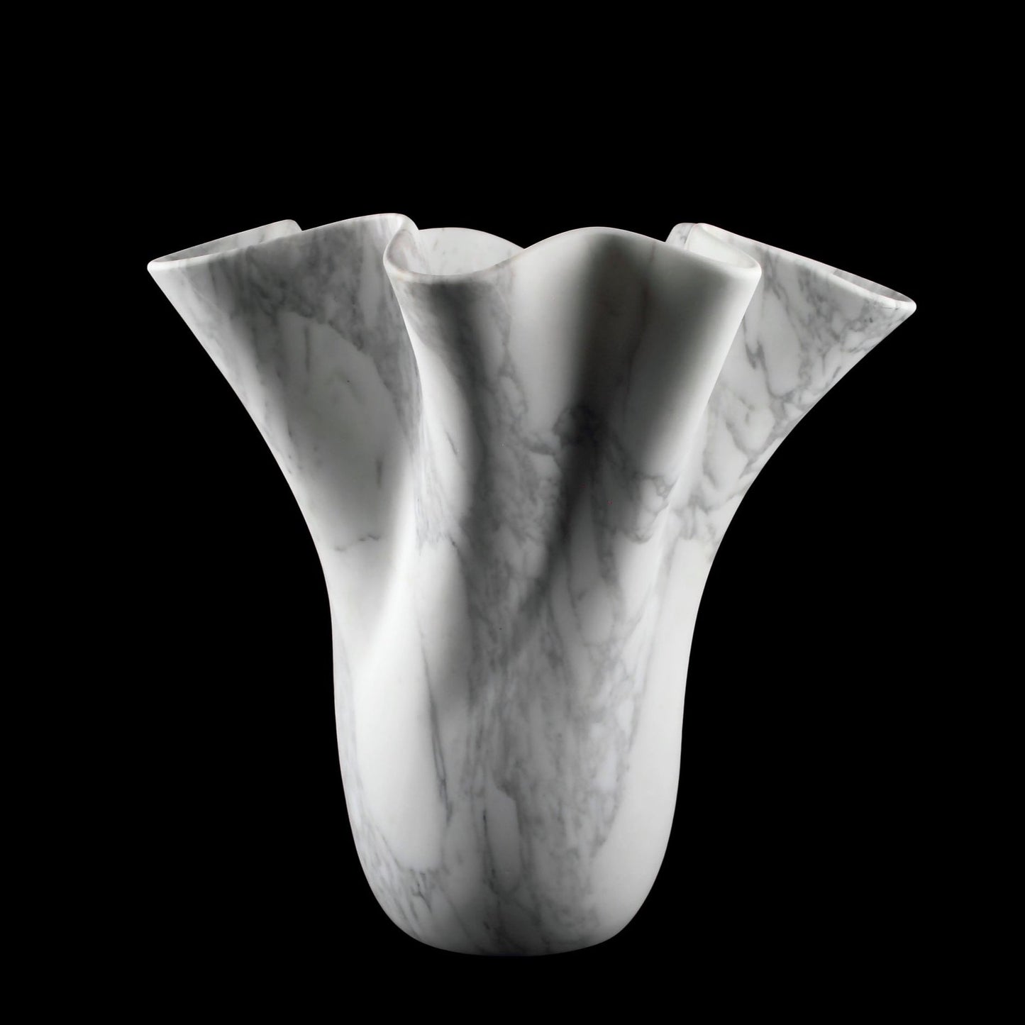 Sculptural Vase in Statuary Marble by Barberini & Gunnell