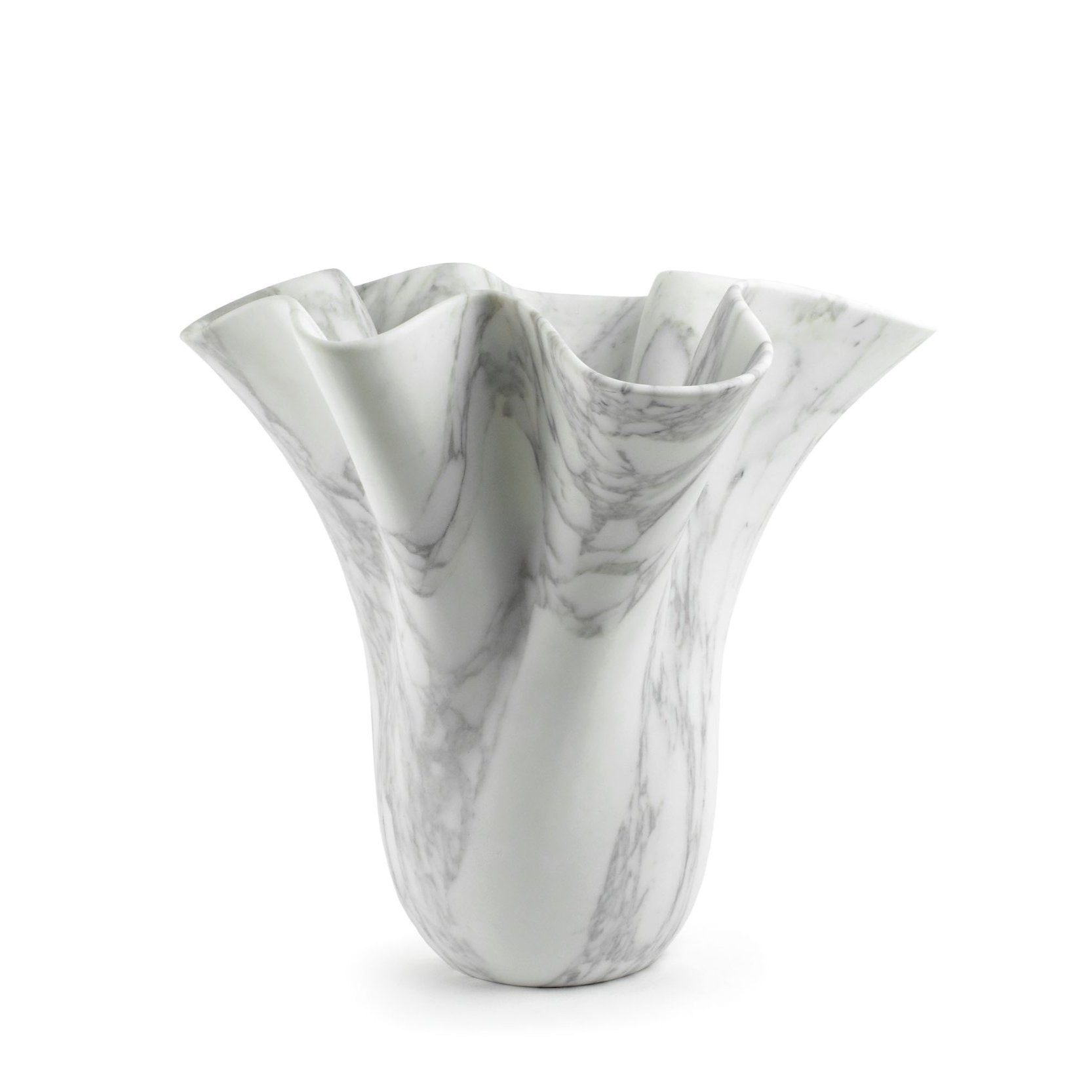 Sculptural Vase in Statuary Marble by Barberini & Gunnell