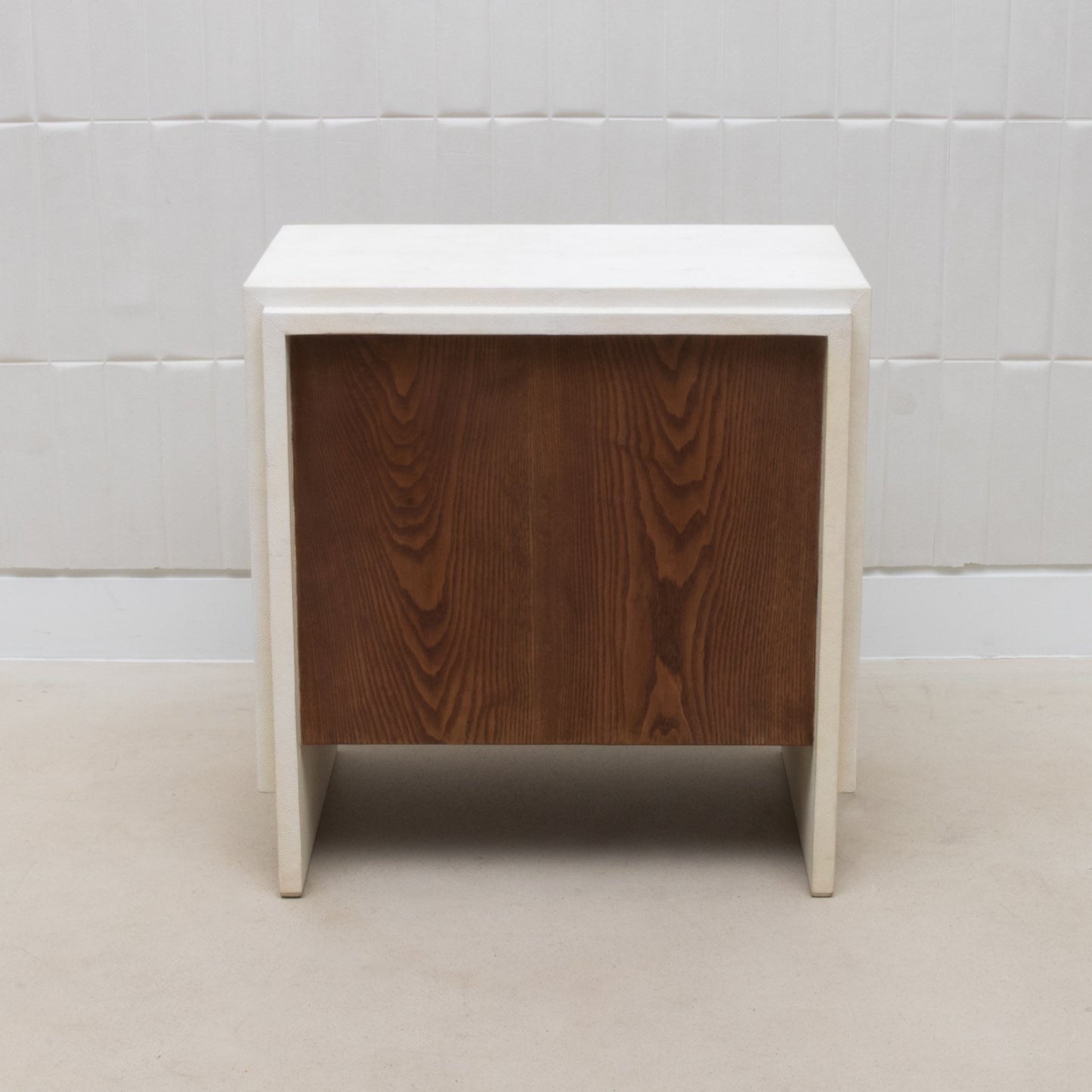 Bed Side Tables in Antique Shagreen by R&Y Augousti