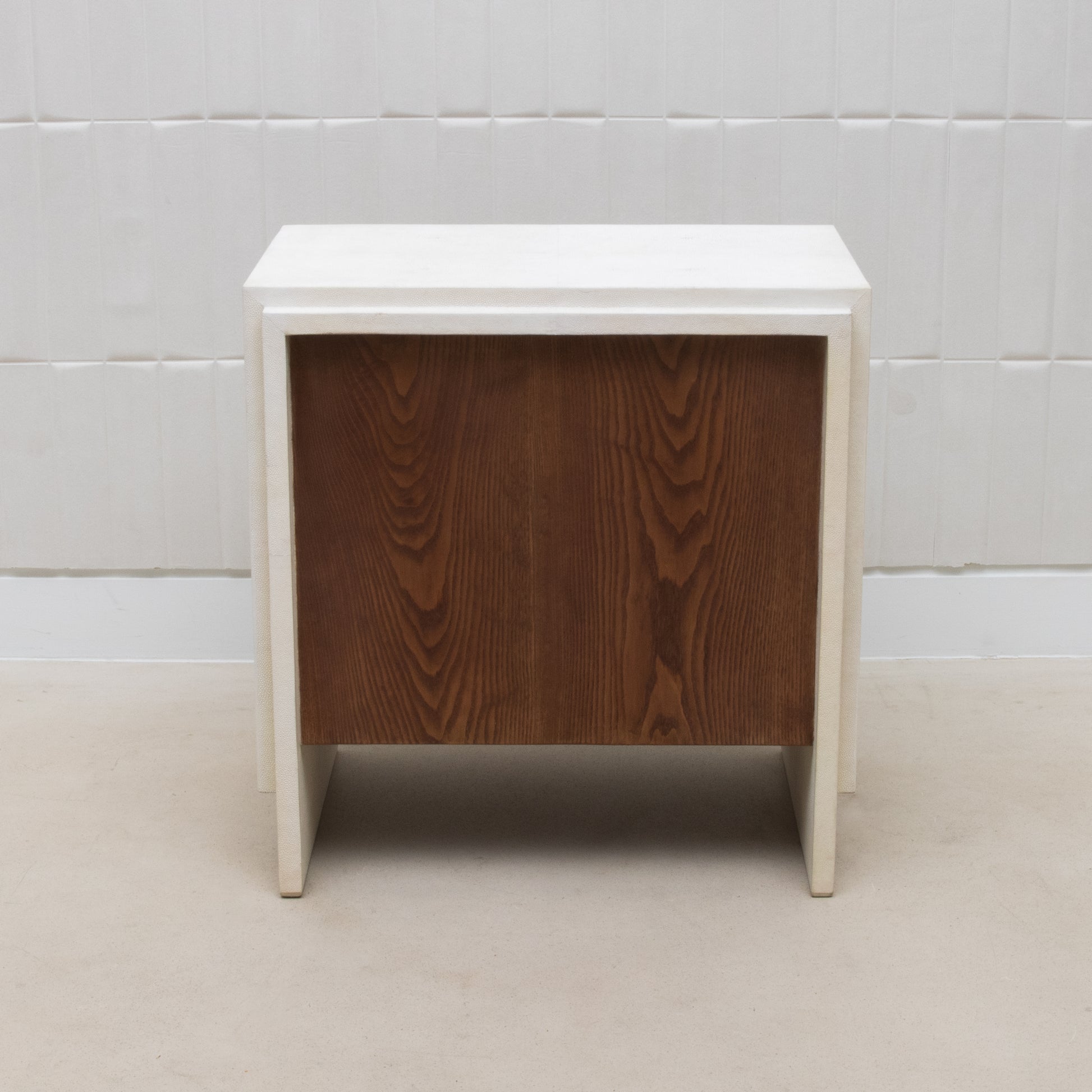 Bed Side Tables in Antique Shagreen by R&Y Augousti