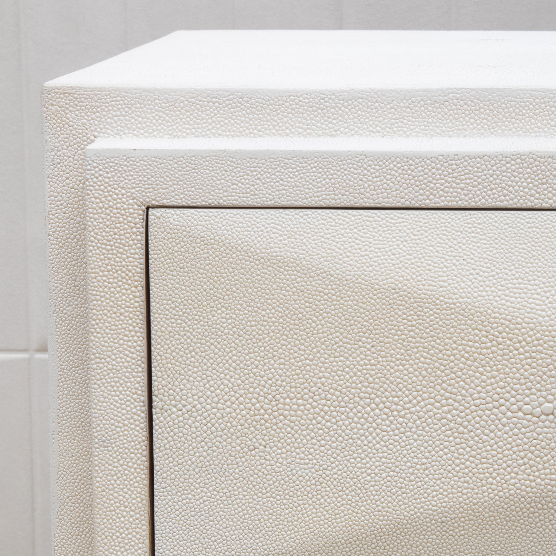 Bed Side Tables in Antique Shagreen by R&Y Augousti