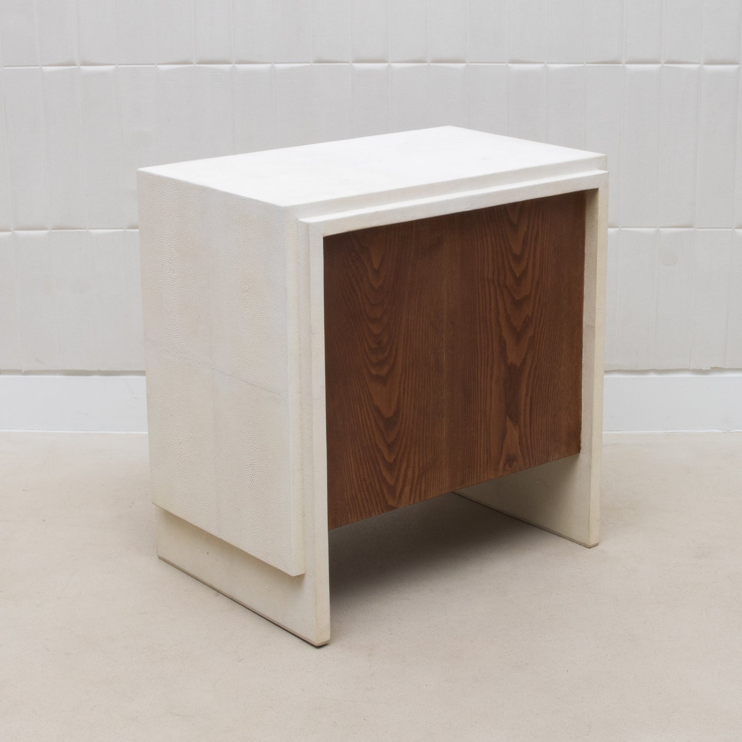 Bed Side Tables in Antique Shagreen by R&Y Augousti