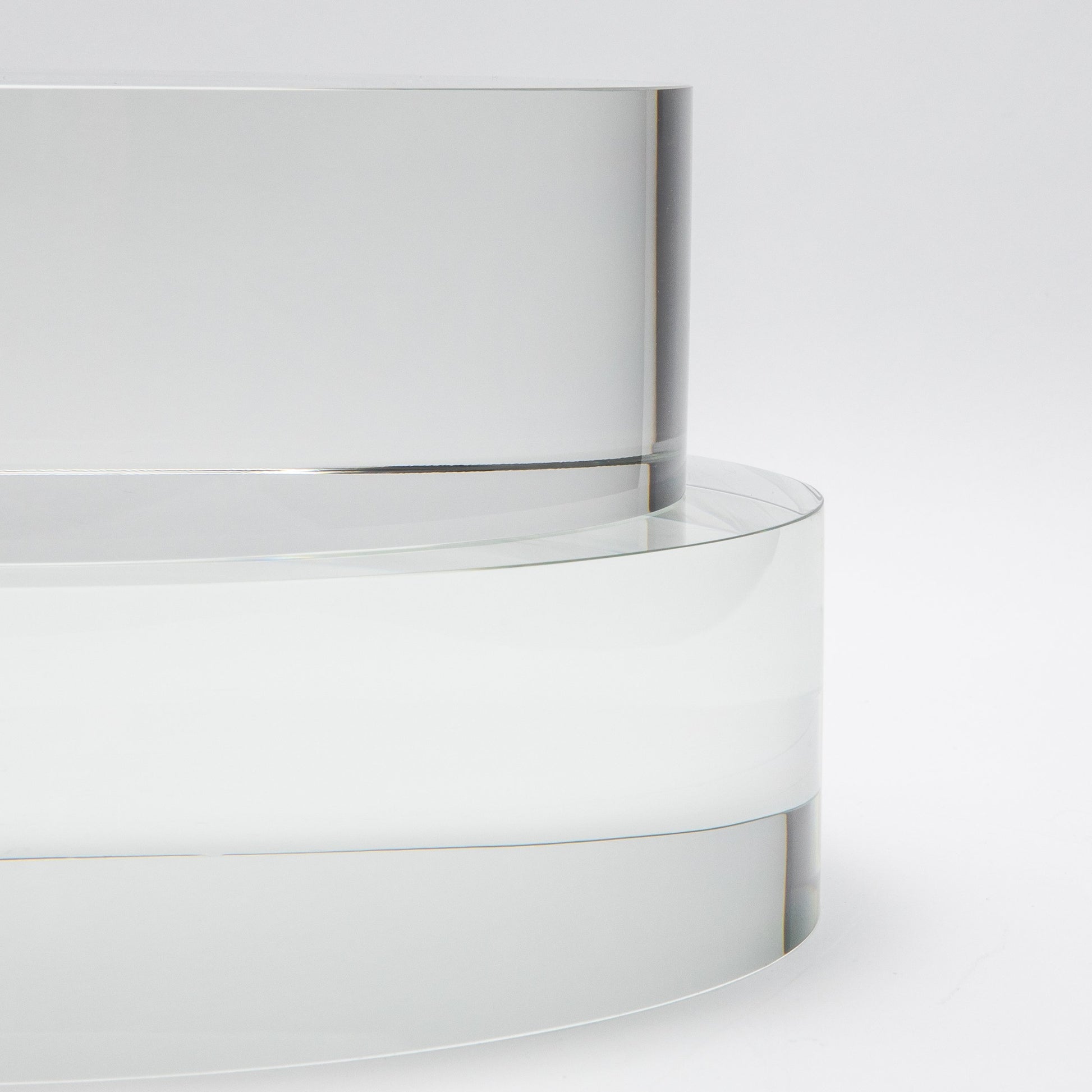Clear Crystal Base Riser by KA Glass