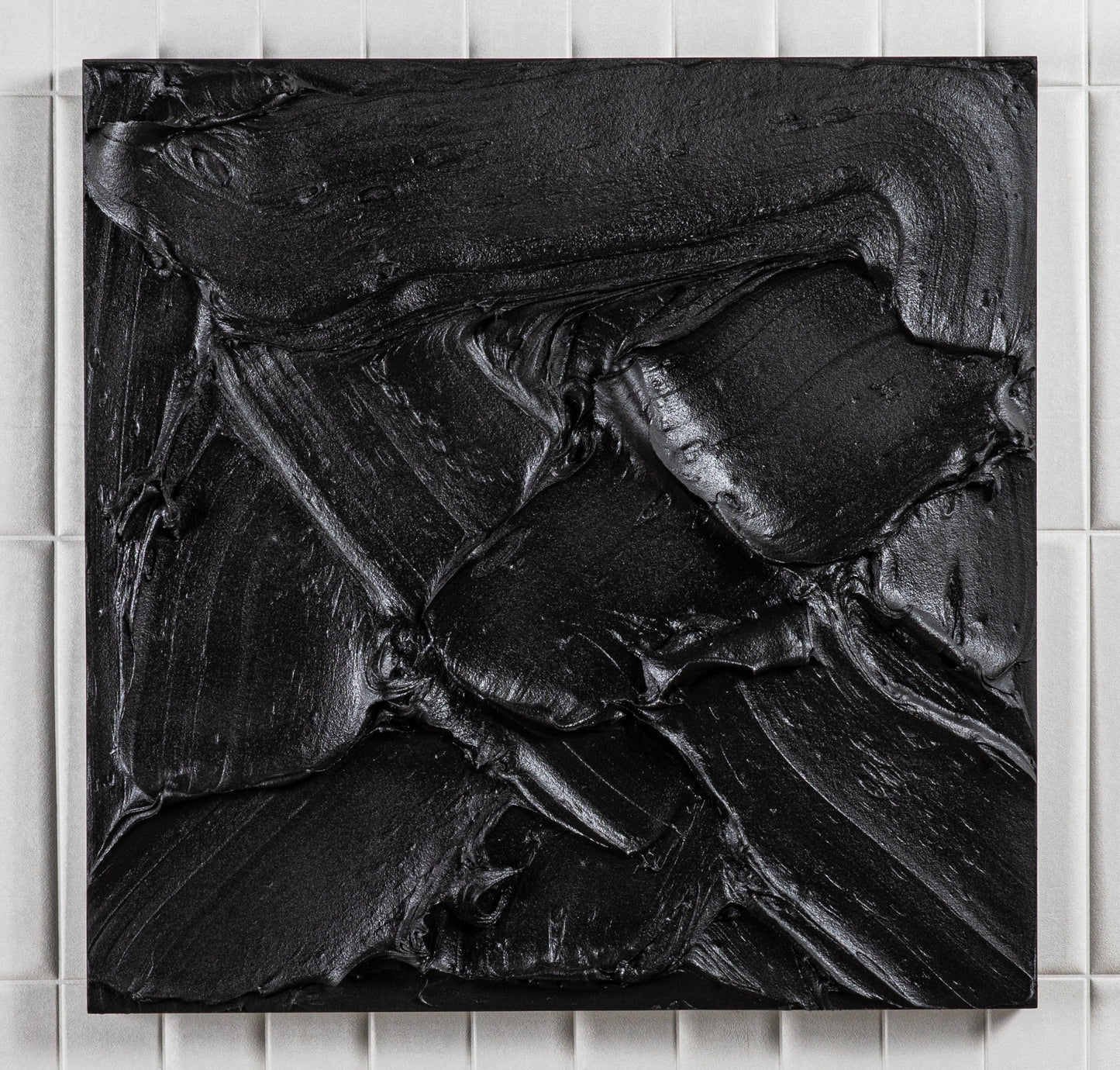 Modern Textural Monochromatic Painting by Michael Allen