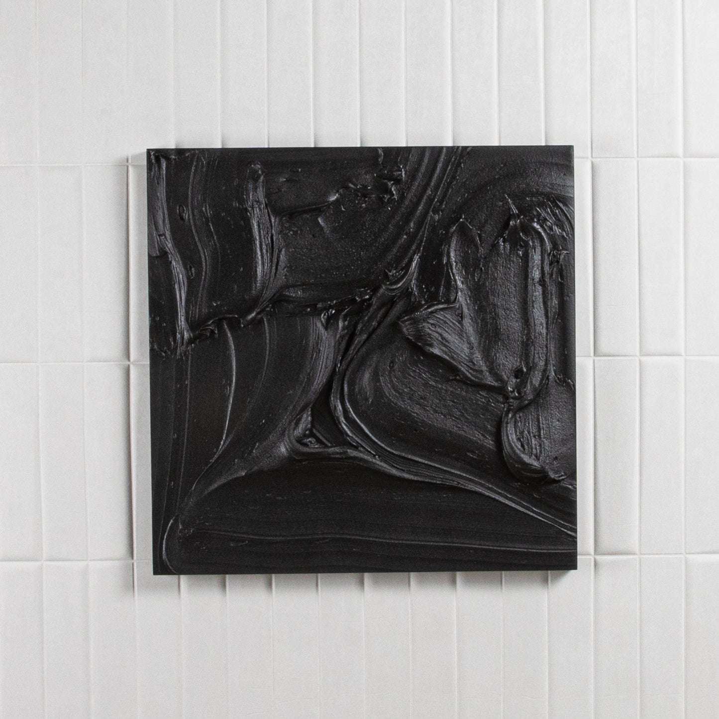 Modern Textural Monochromatic Painting by Michael Allen