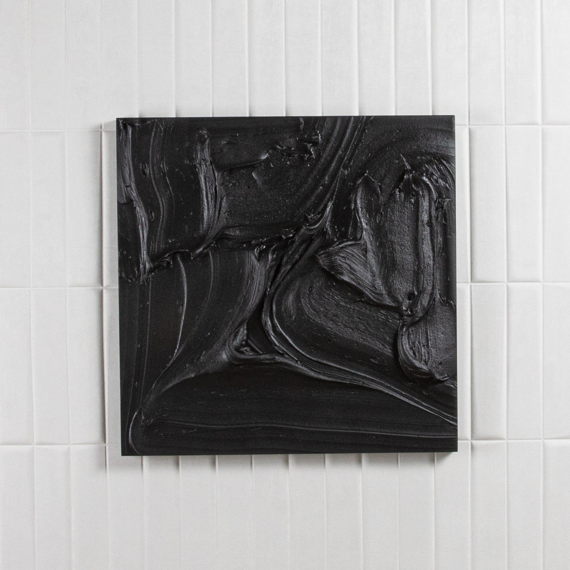 Modern Textural Monochromatic Painting by Michael Allen