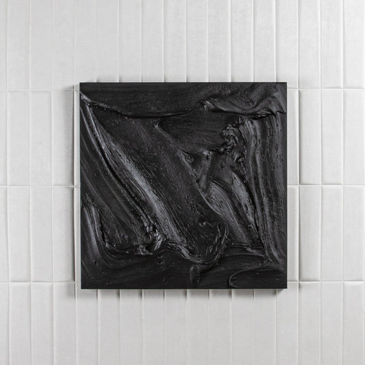 Modern Textural Monochromatic Painting by Michael Allen