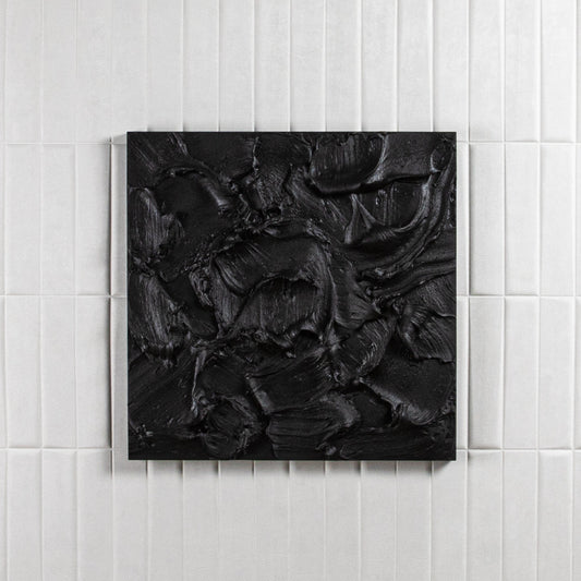 Modern Textural Monochromatic Painting by Michael Allen