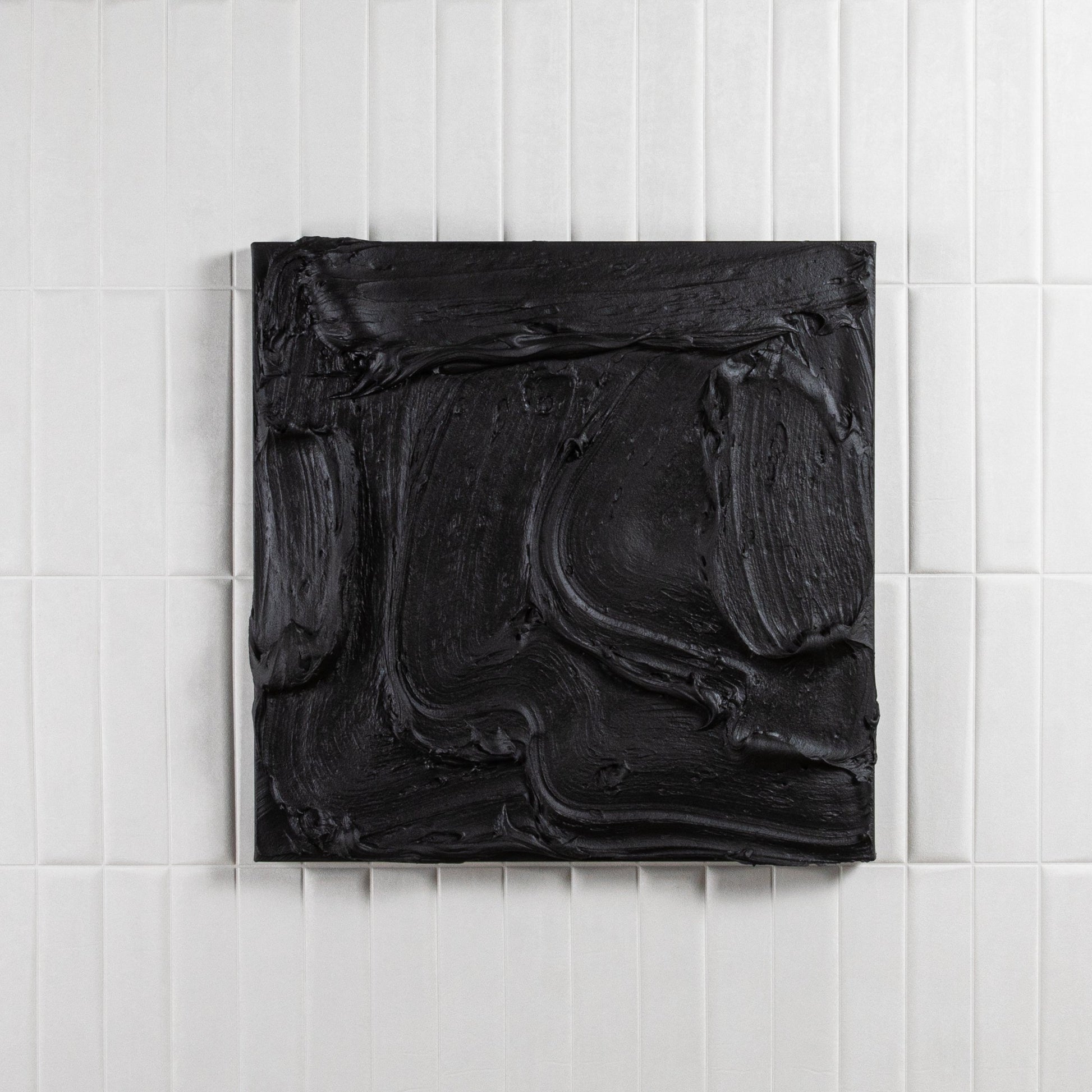 Modern Textural Monochromatic Painting by Michael Allen