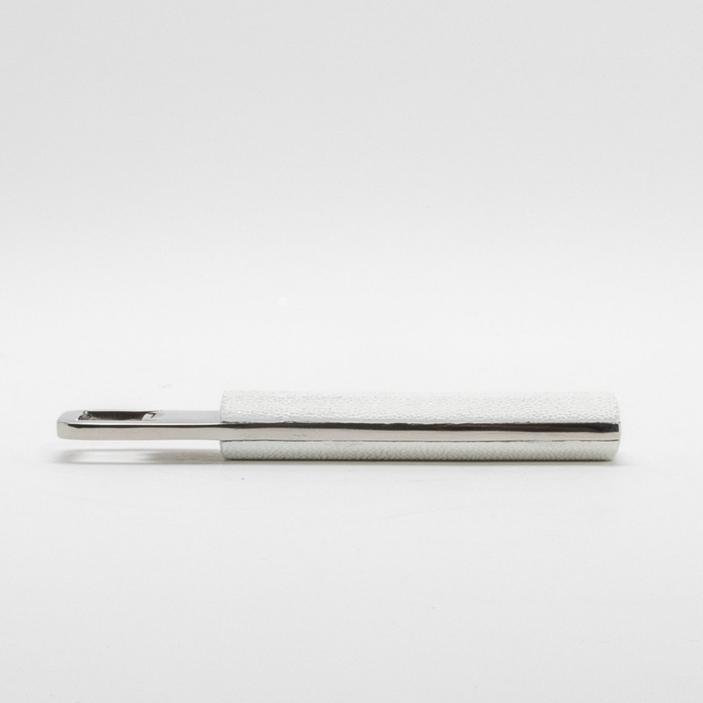 Bottle Opener in White Shagreen with Stainless Steel by KIFU Paris