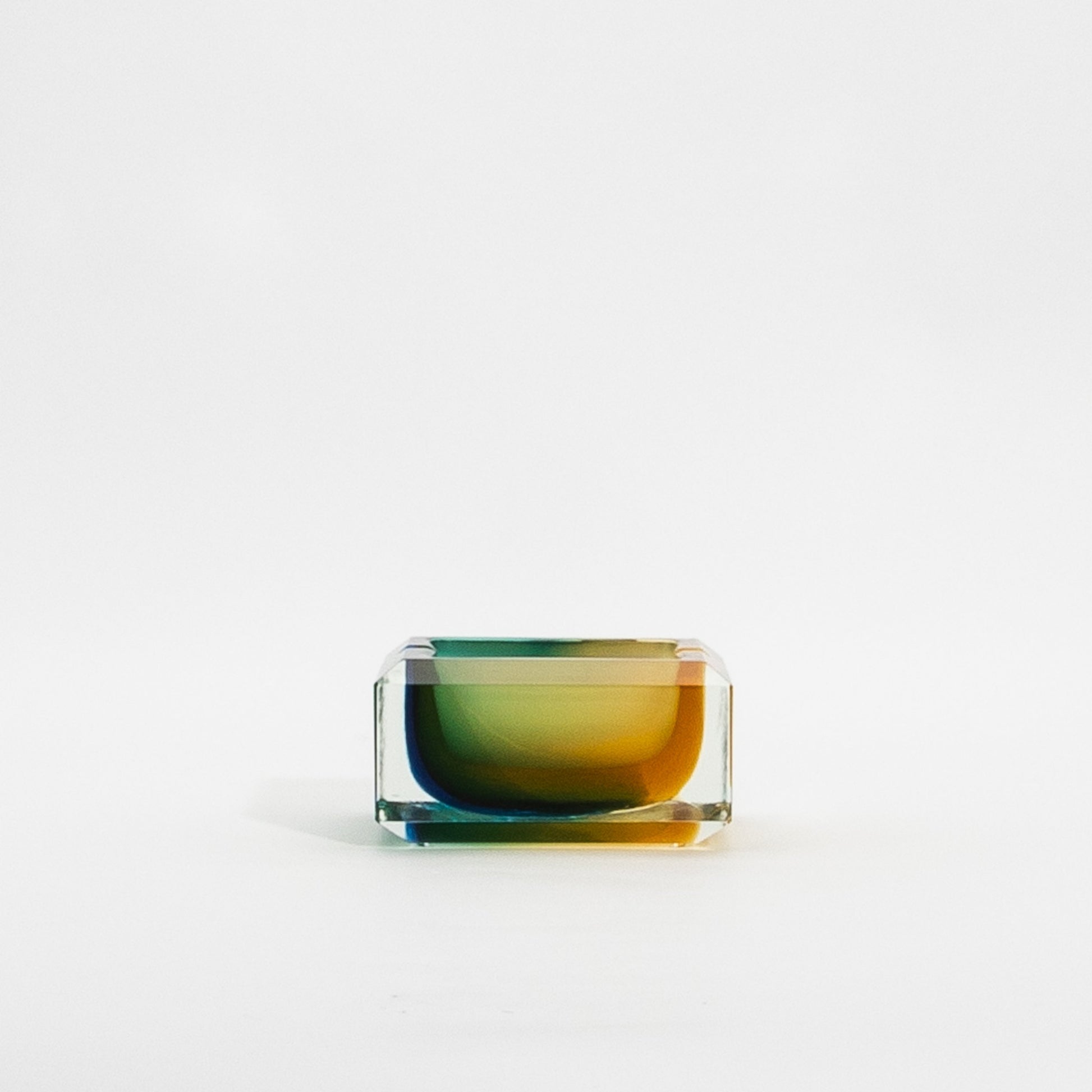 Murano Ashtray in Green, Blue and Amber