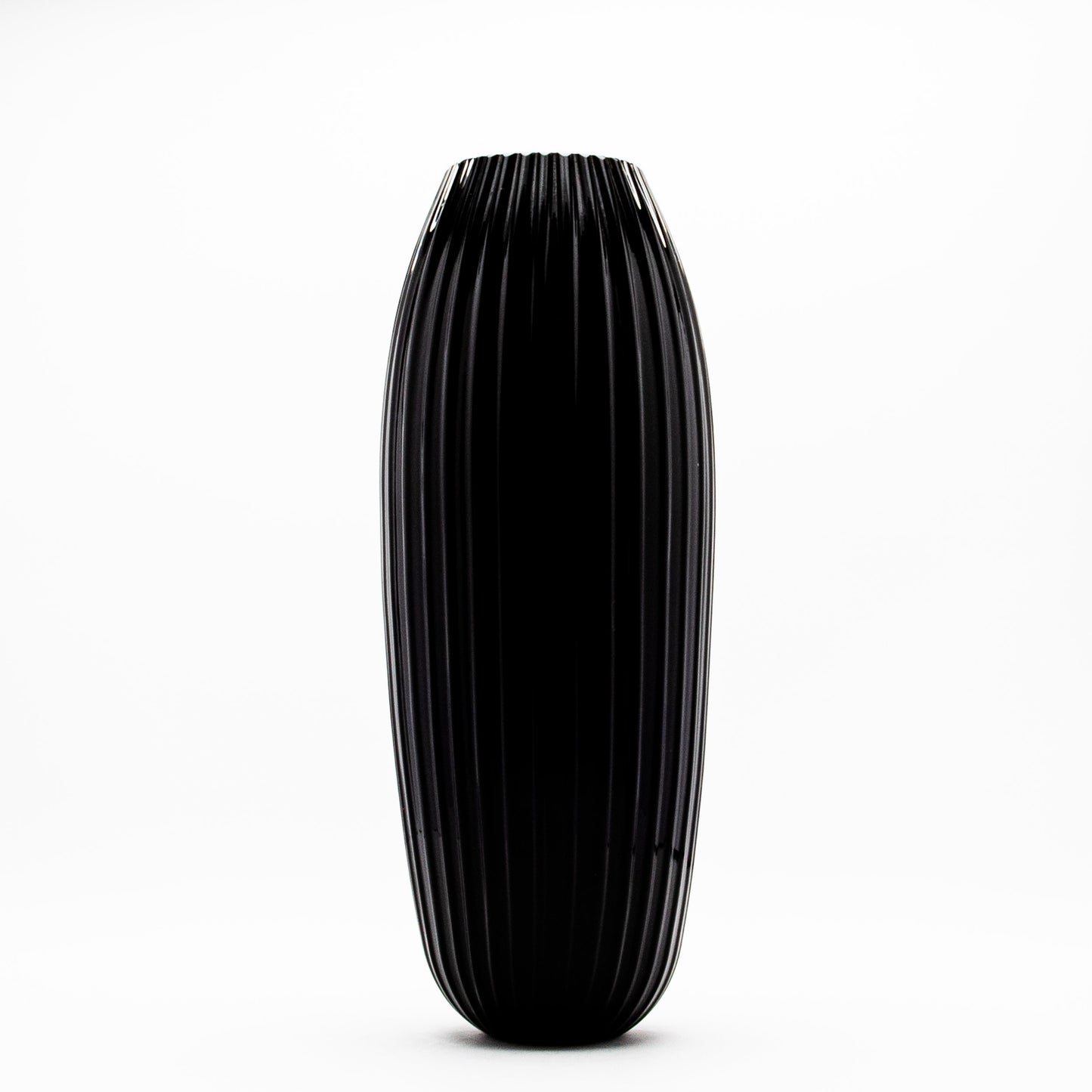 Murano Vase in Onyx Black