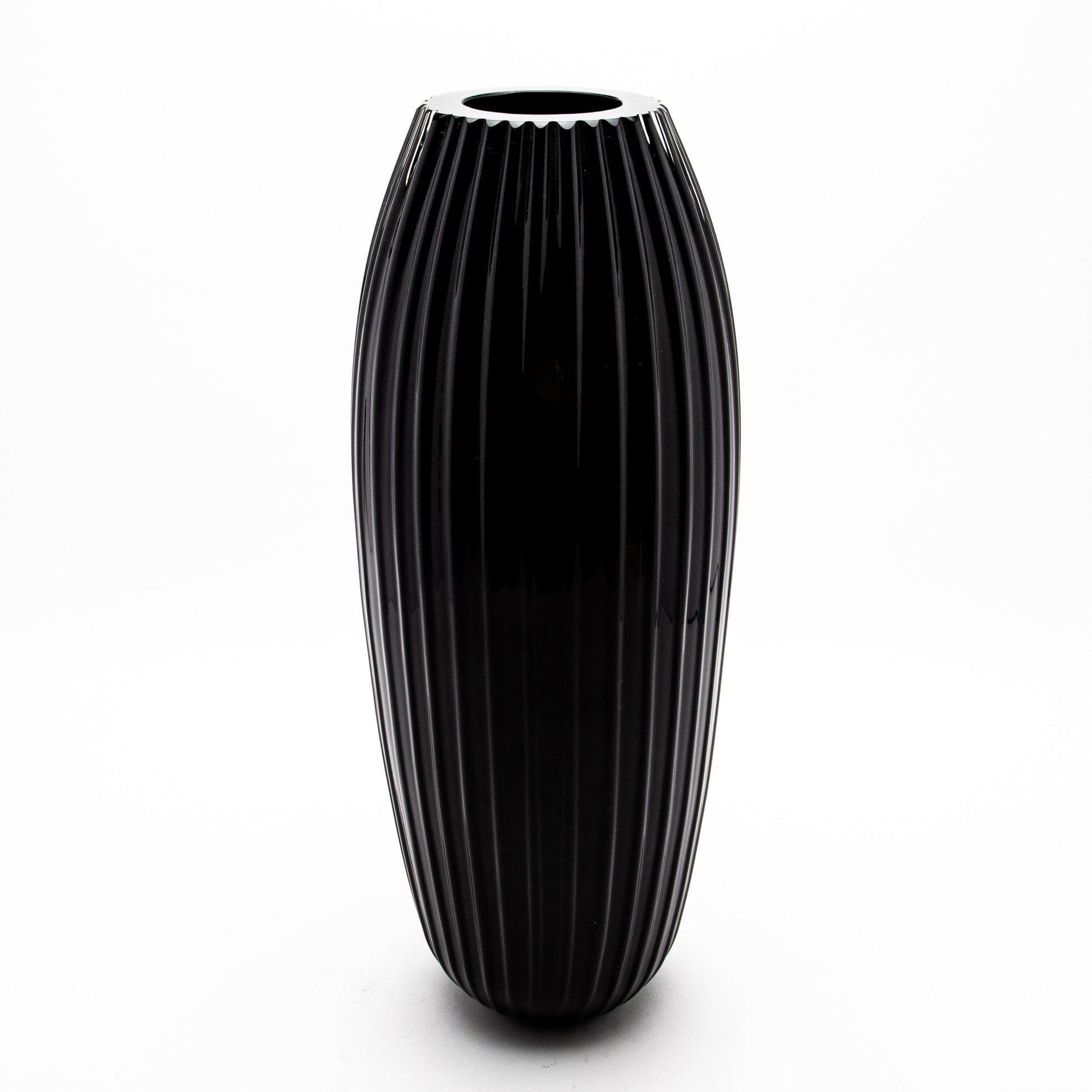 Murano Vase in Onyx Black
