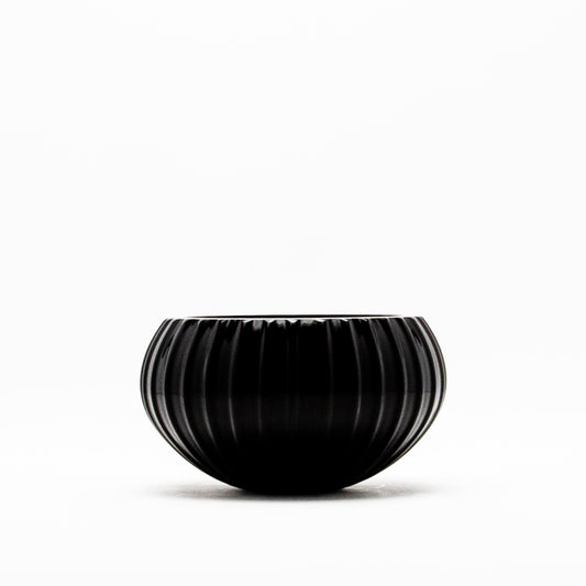 Hand-Blown Murano Modern Bowl in Onyx Black