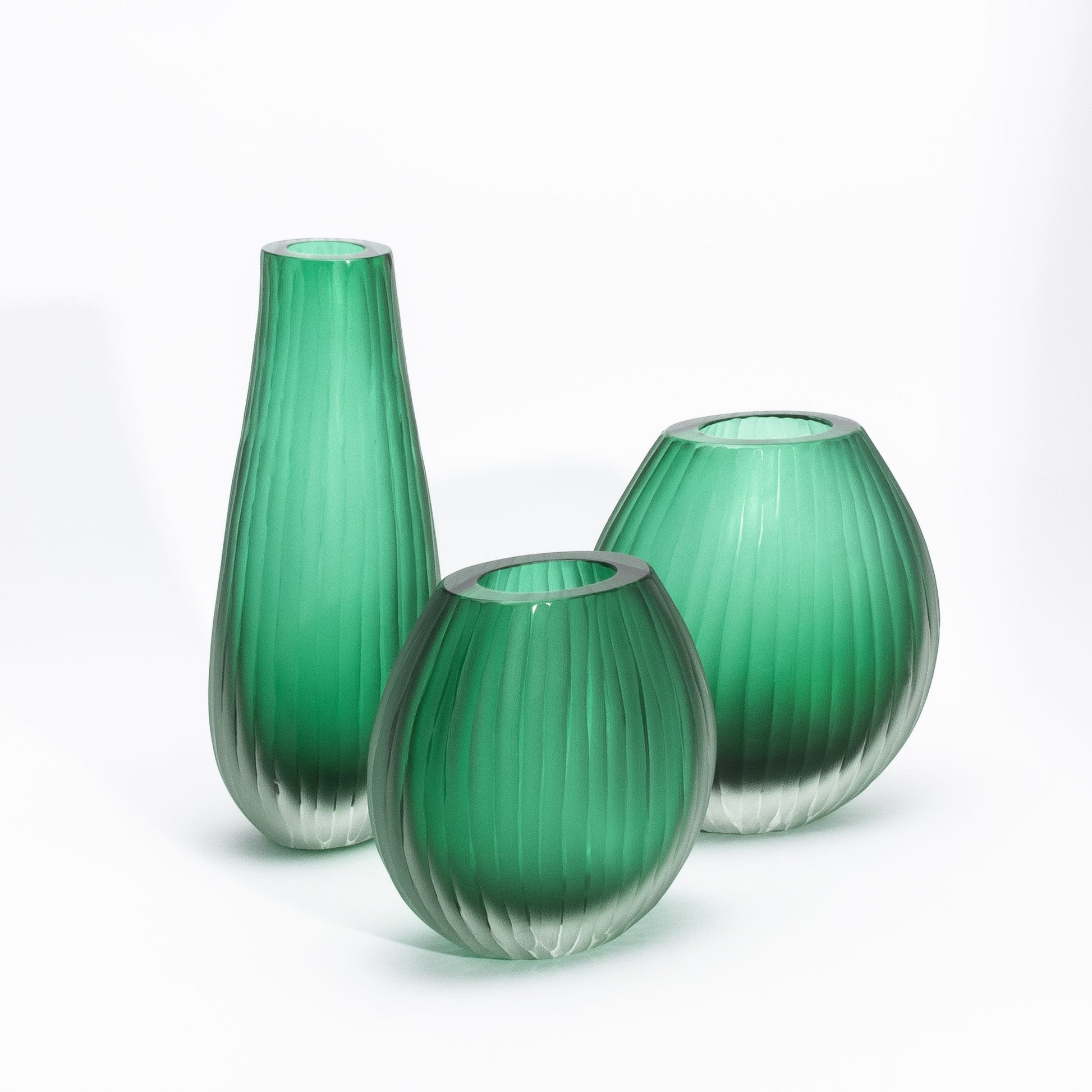 Murano Surpeme Vase in Emerald Green