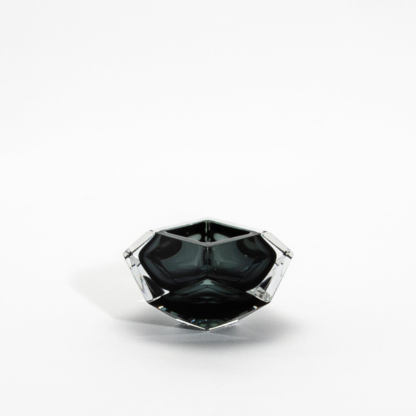 Hand-Blown Murano Ashtray in Grey