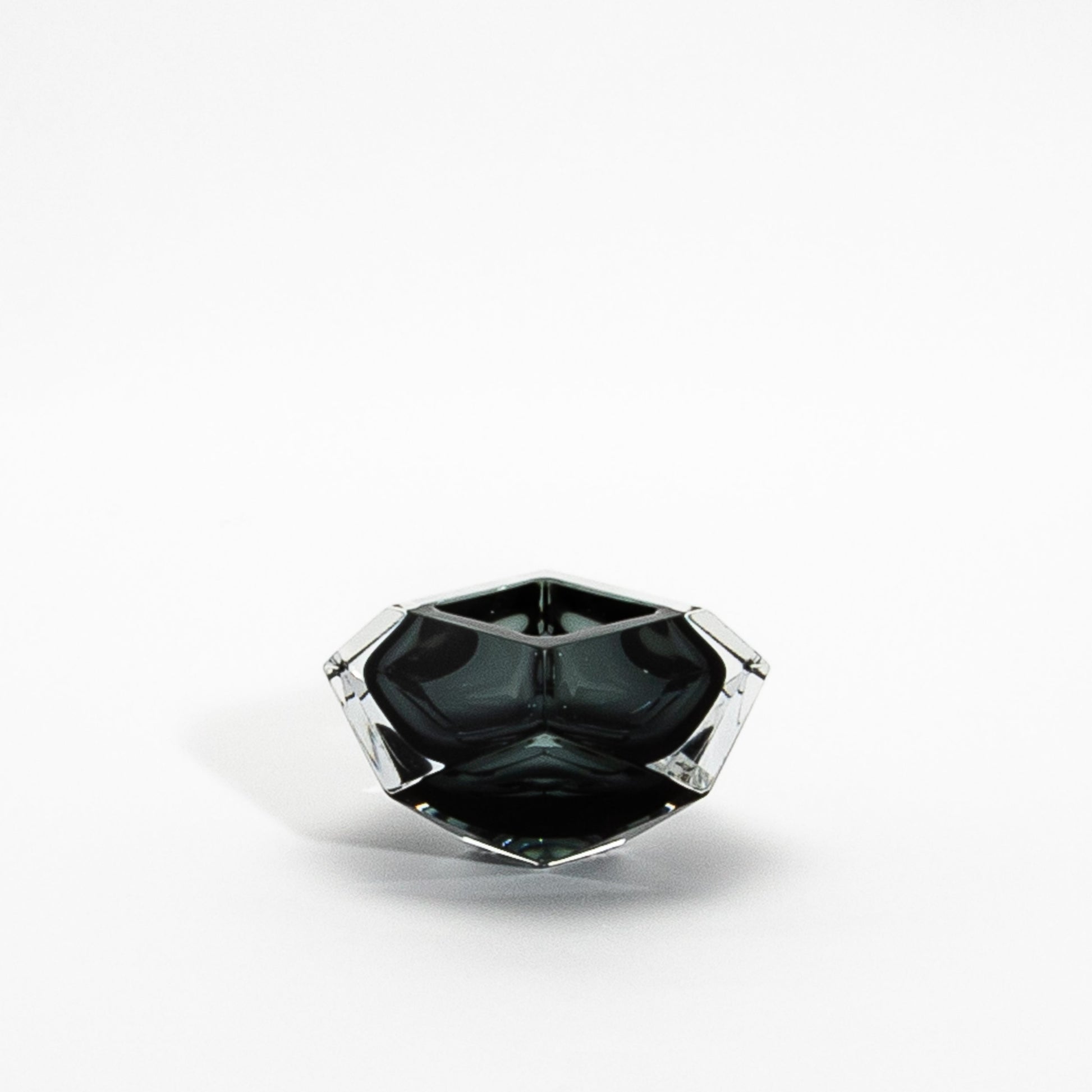 Hand-Blown Murano Ashtray in Grey