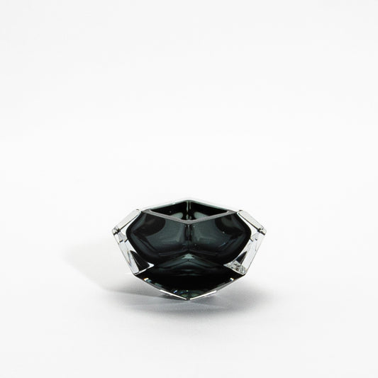 Hand-Blown Murano Ashtray in Grey