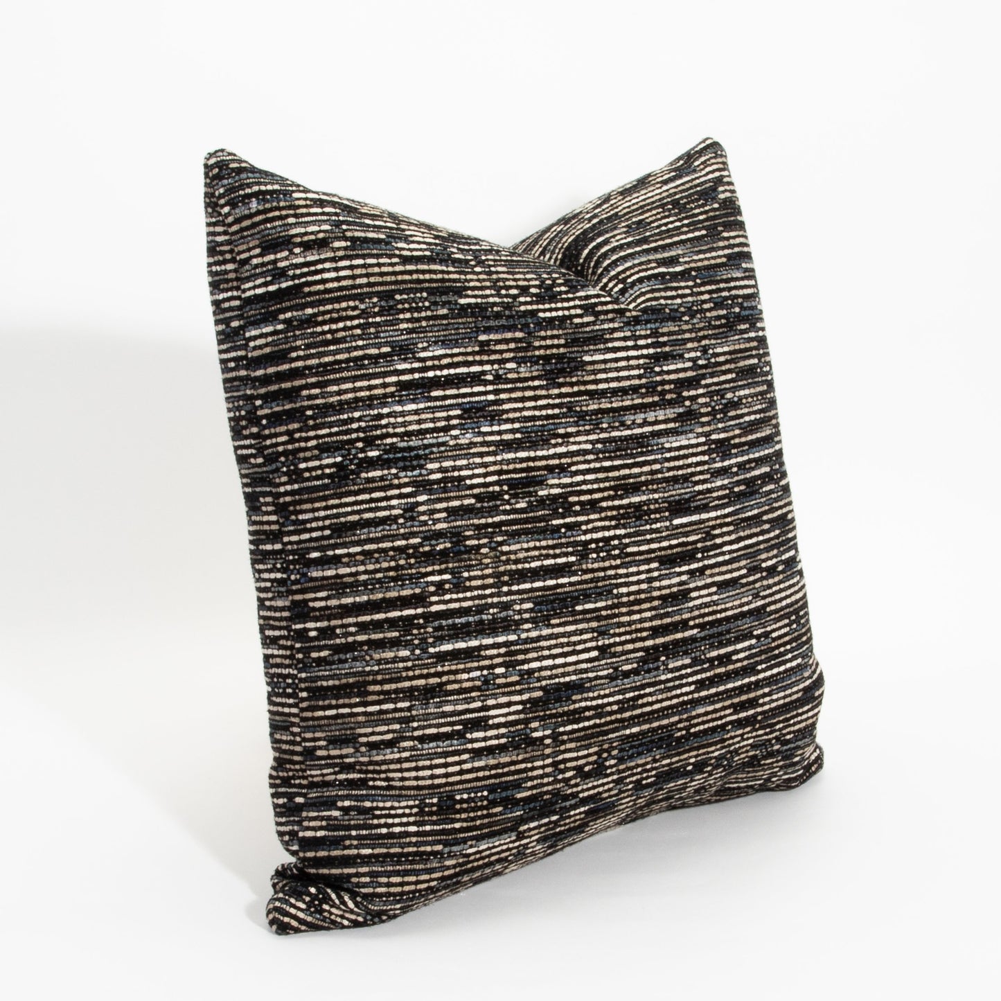 Dark Woven Pillow with Elitis Fabric