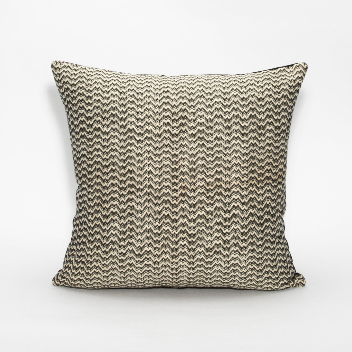 Black & White Zig Zag Pillow by MOGUL