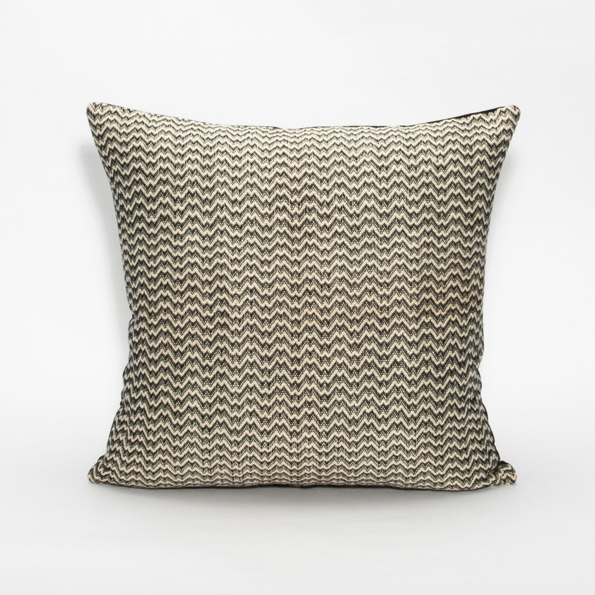 Black & White Zig Zag Pillow by MOGUL
