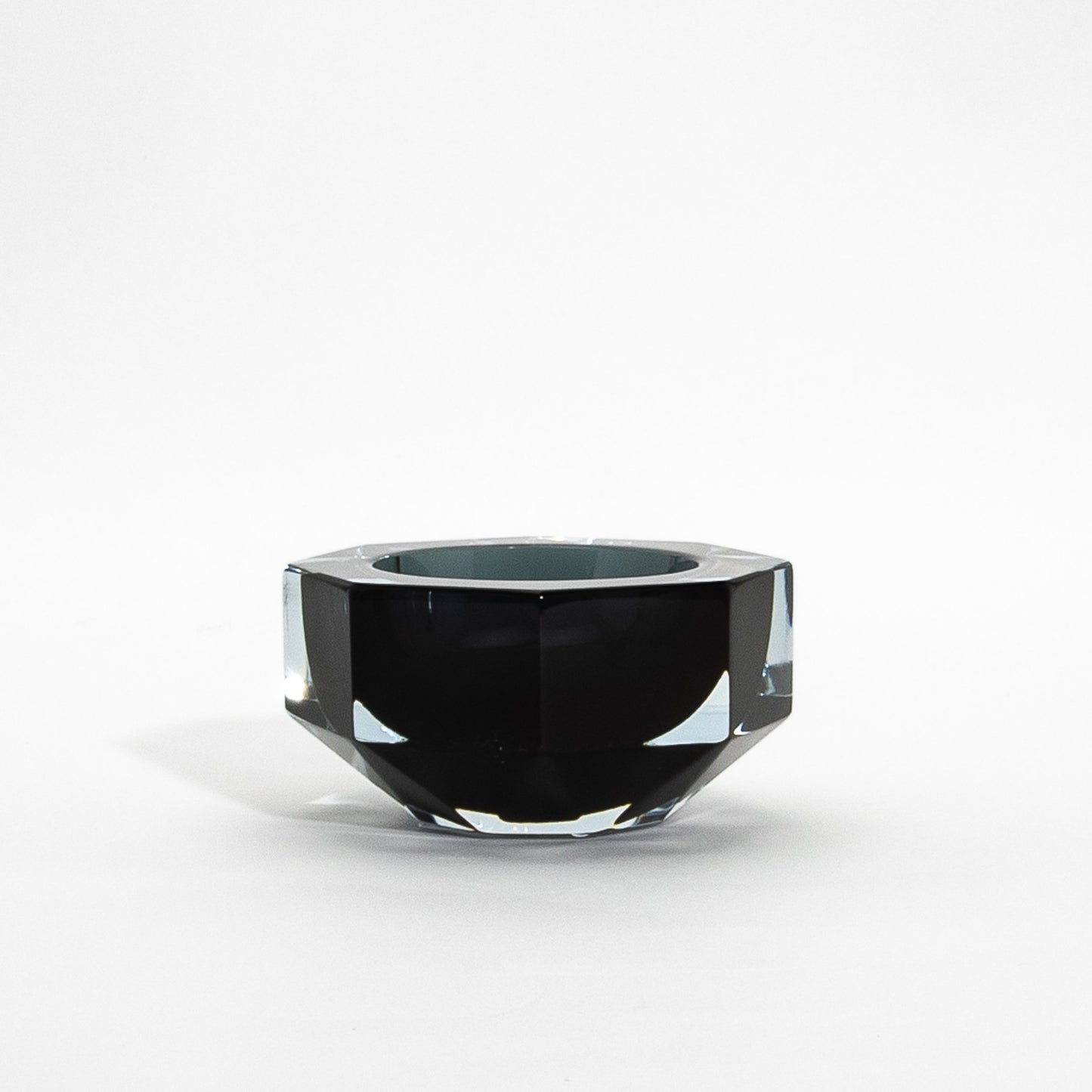 Hand-Blown Murano Ashtray in Grey