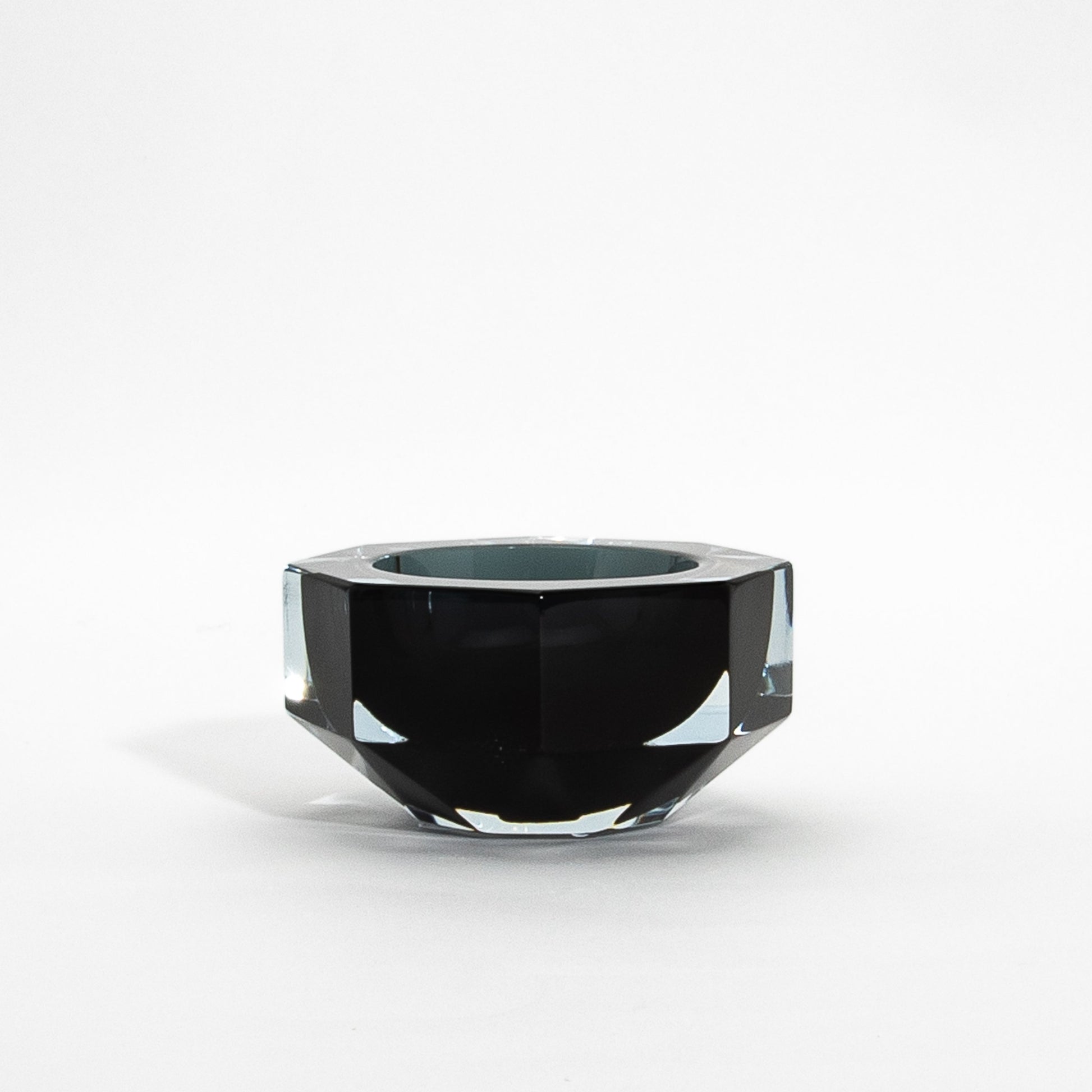 Hand-Blown Murano Ashtray in Grey
