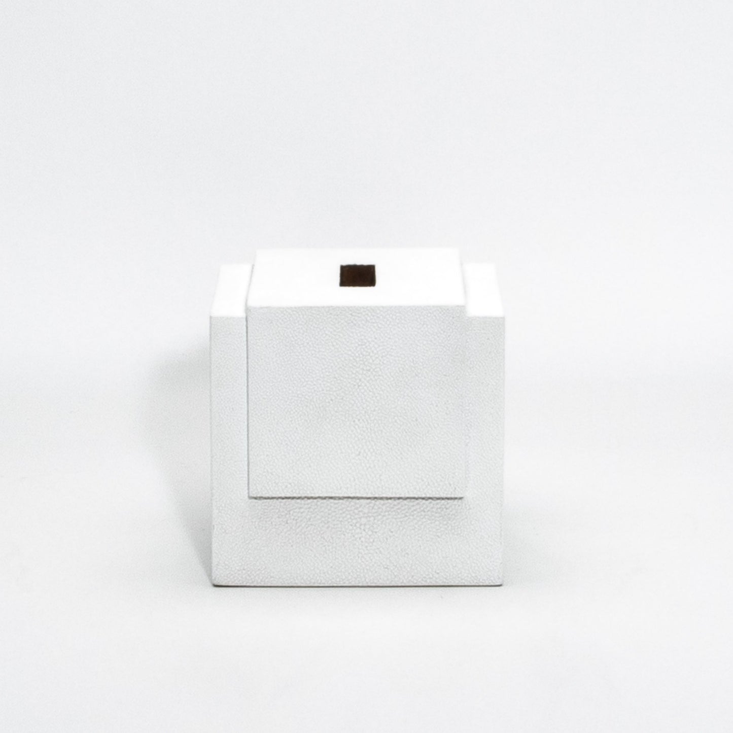 Tissue Box in White Shagreen by R&Y Augousti