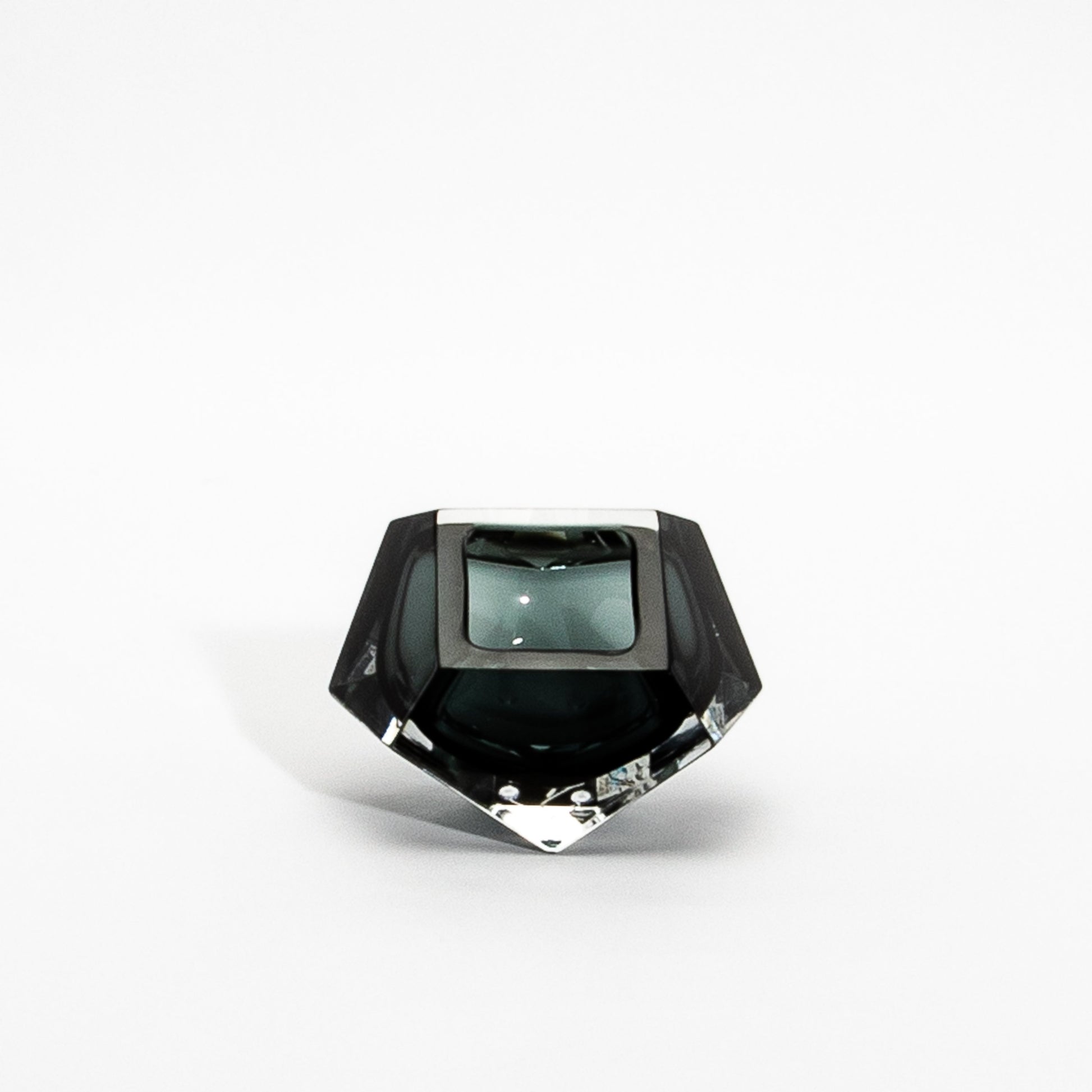 Hand-Blown Murano Ashtray in Grey
