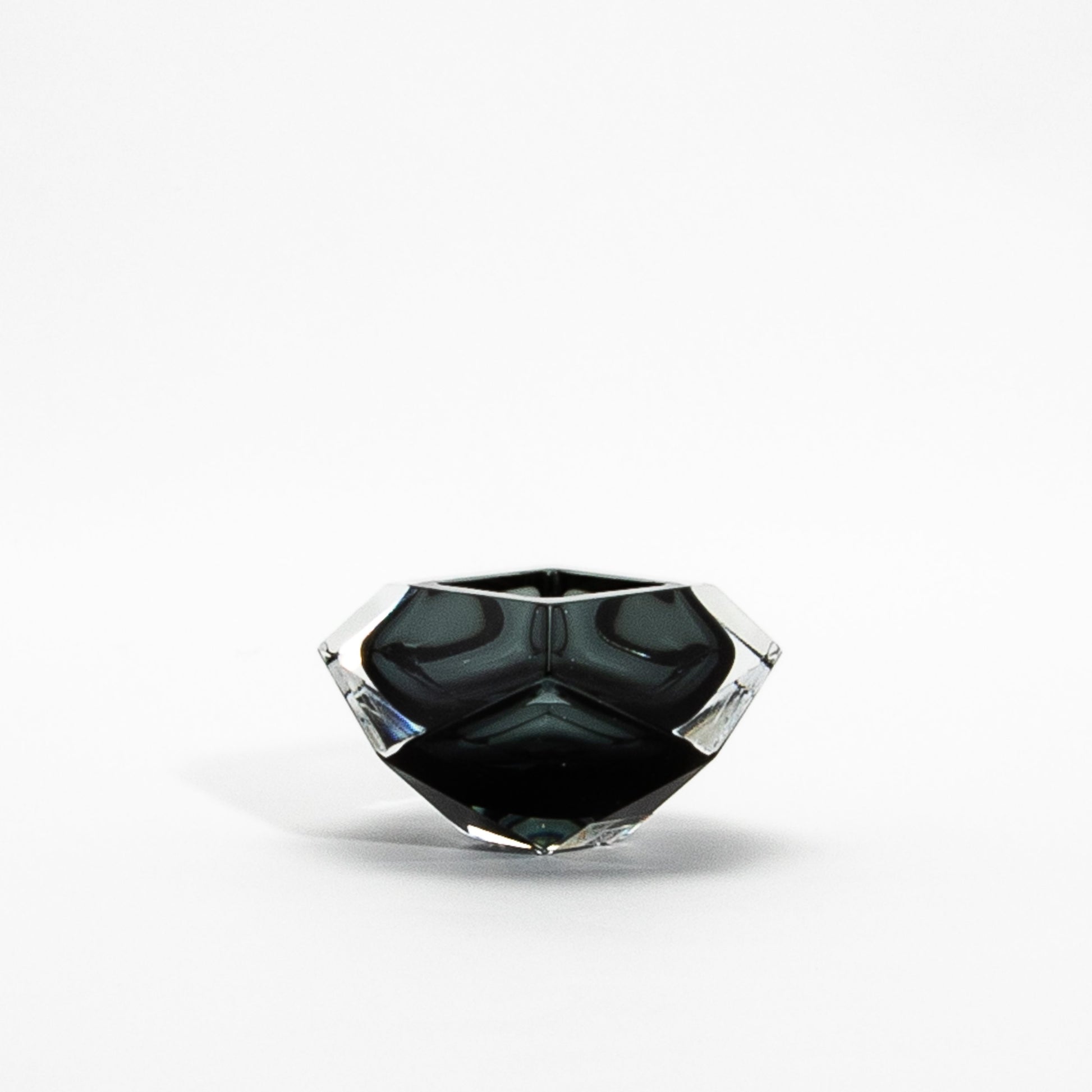 Hand-Blown Murano Ashtray in Grey
