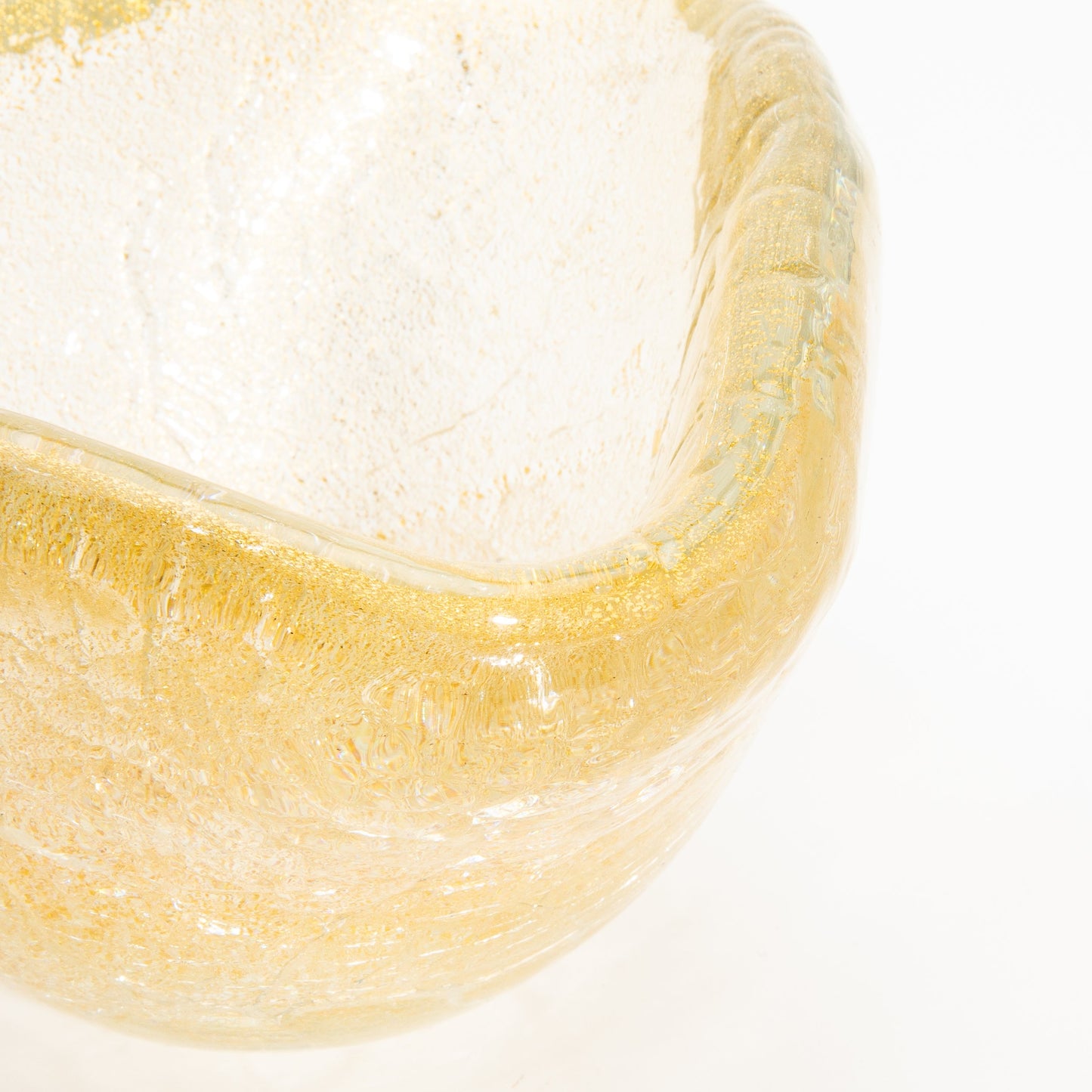Murano Bowl with 24-Karat Gold Flecks