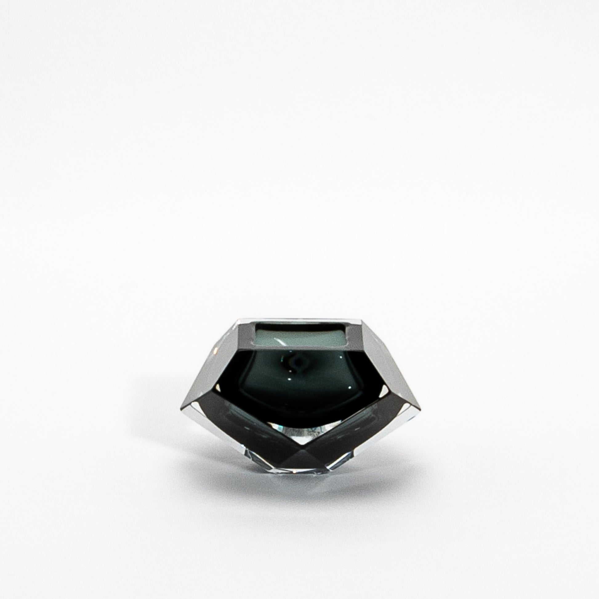 Hand-Blown Murano Ashtray in Grey