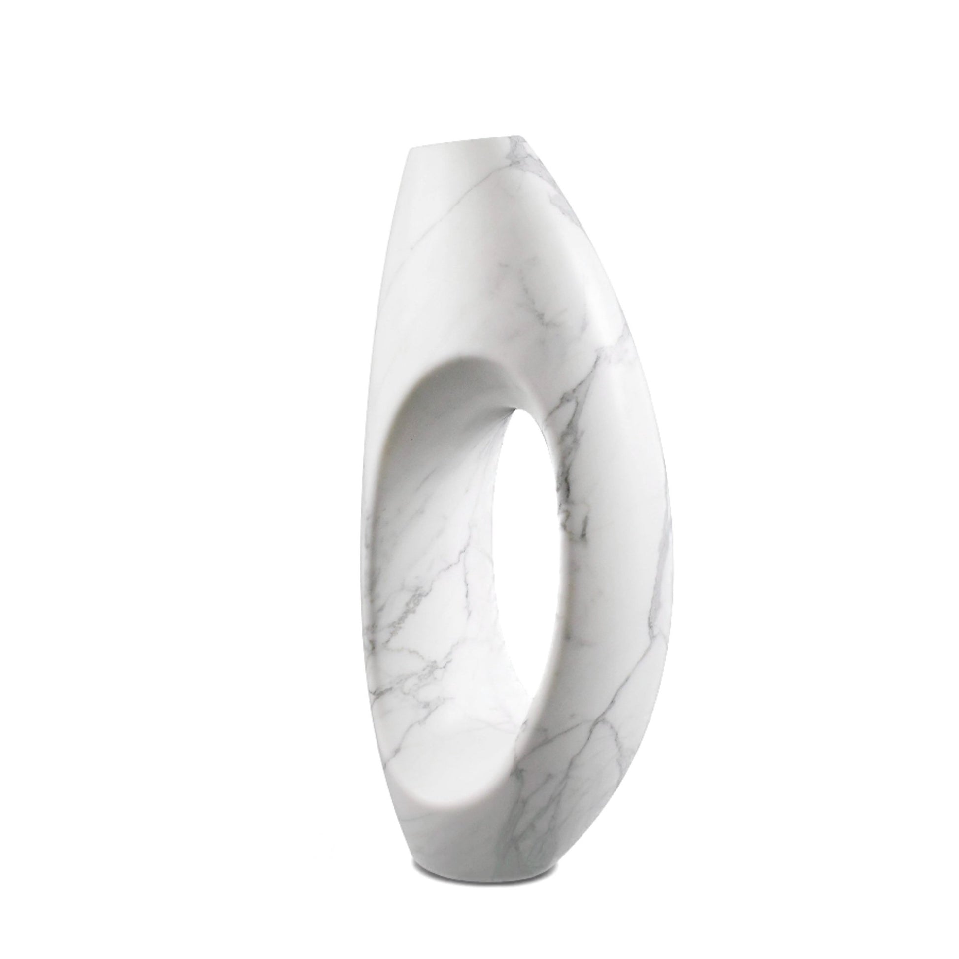 Sculptural Vase in Statuary Marble by Barberini & Gunnell