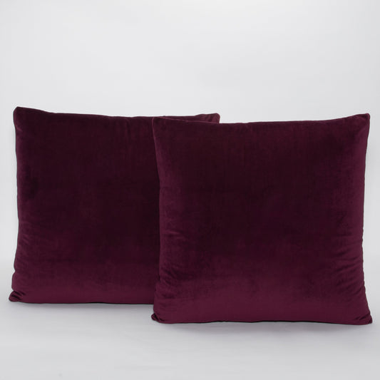 Garnet Velvet Pillows by MOGUL