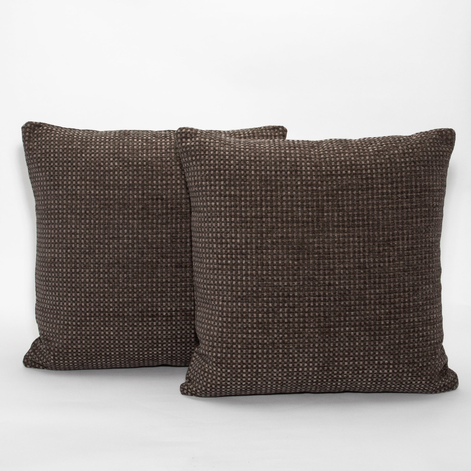 Charcoal Check Pillow by MOGUL