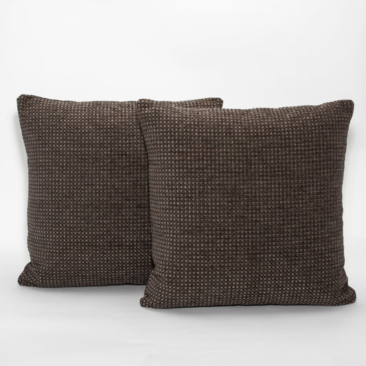 Charcoal Check Pillow by MOGUL