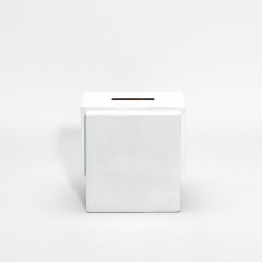 Tissue Box in White Shagreen by R&Y Augousti