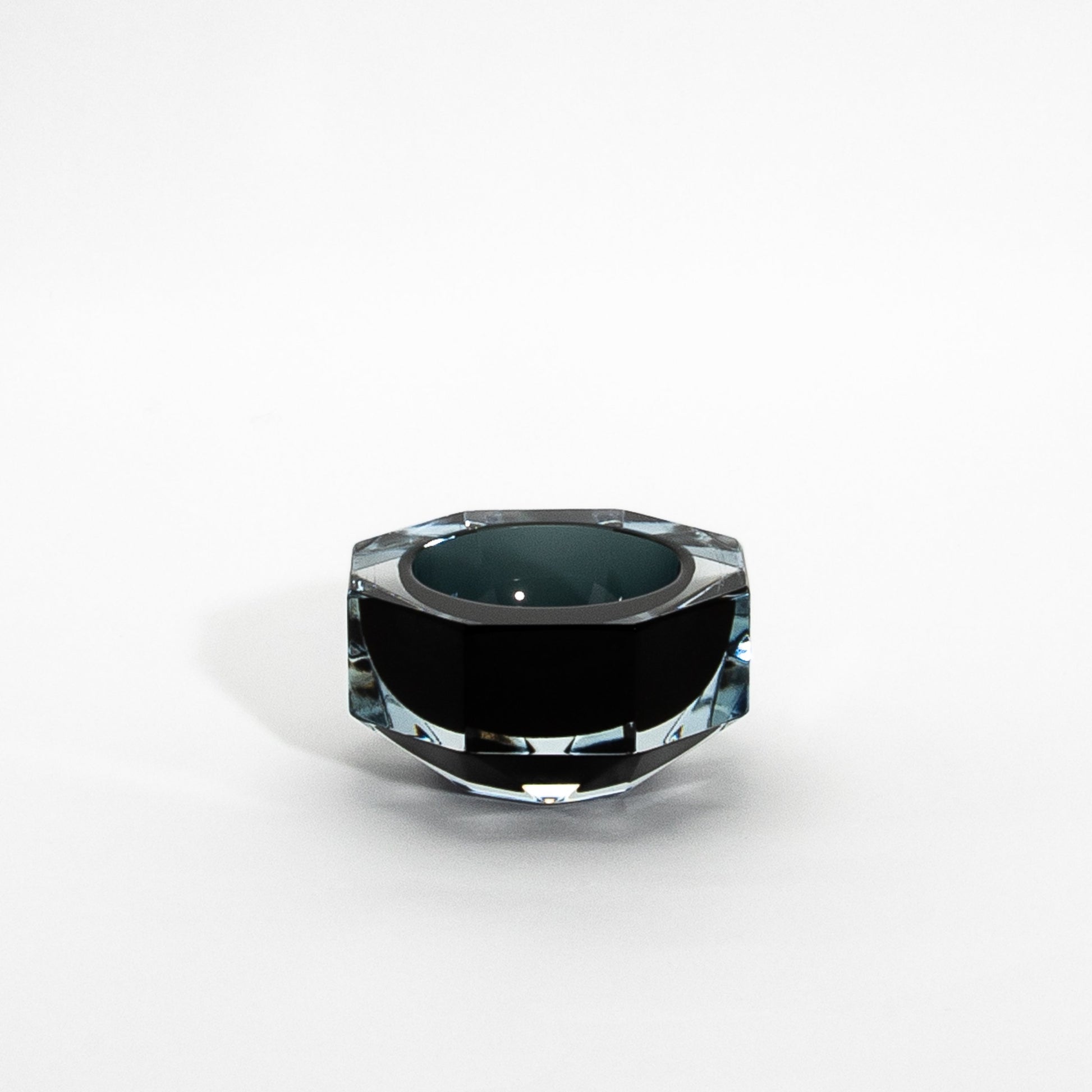 Hand-Blown Murano Ashtray in Grey