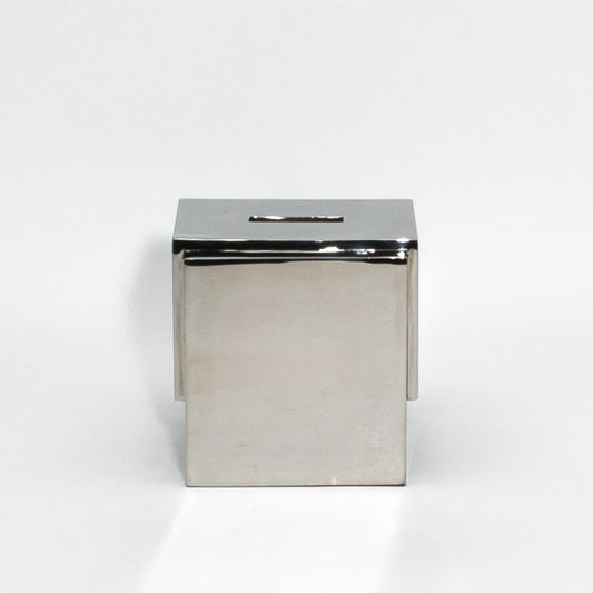 Tissue Box in Polished Stainless Steel by R&Y Augousti
