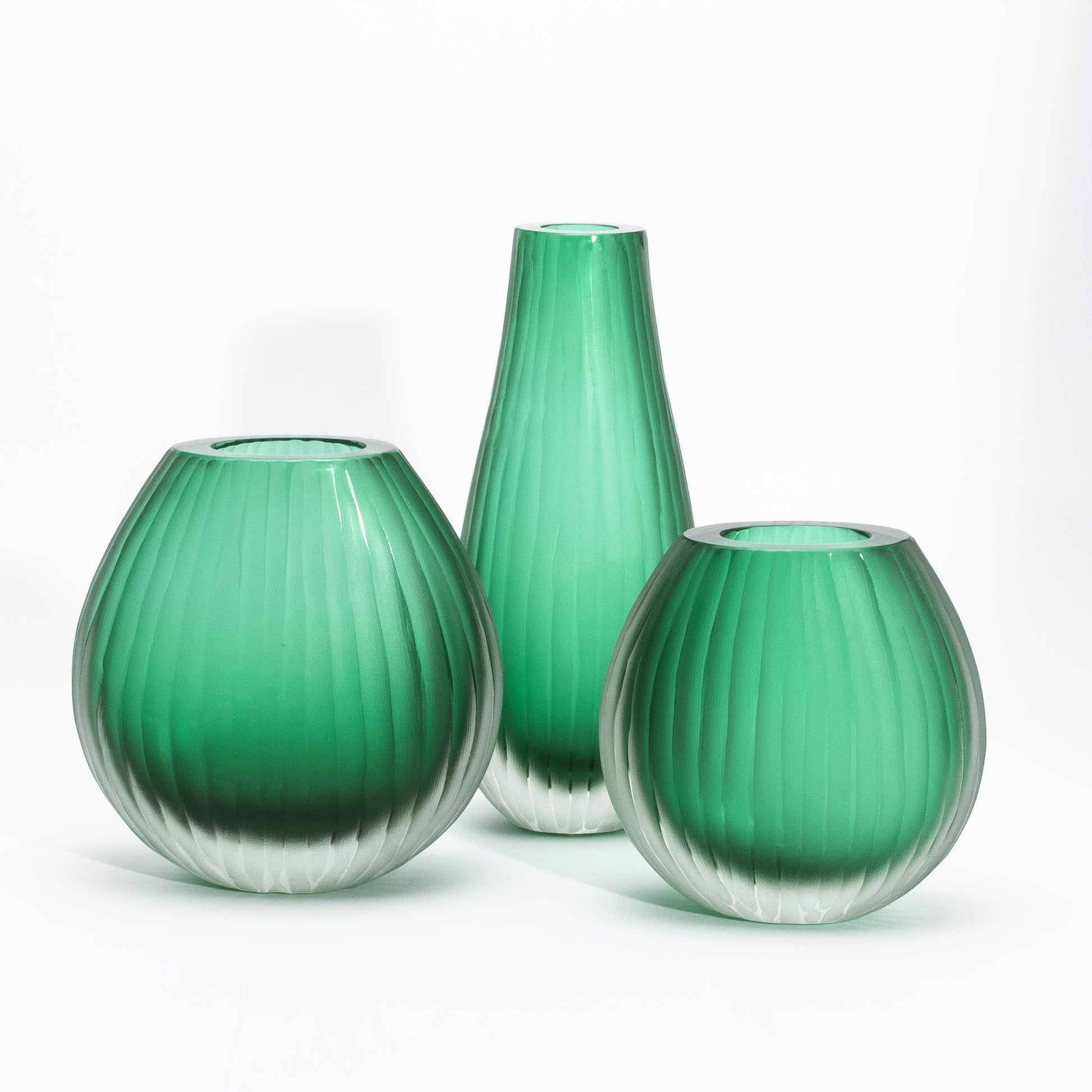 Murano Surpeme Vase in Emerald Green