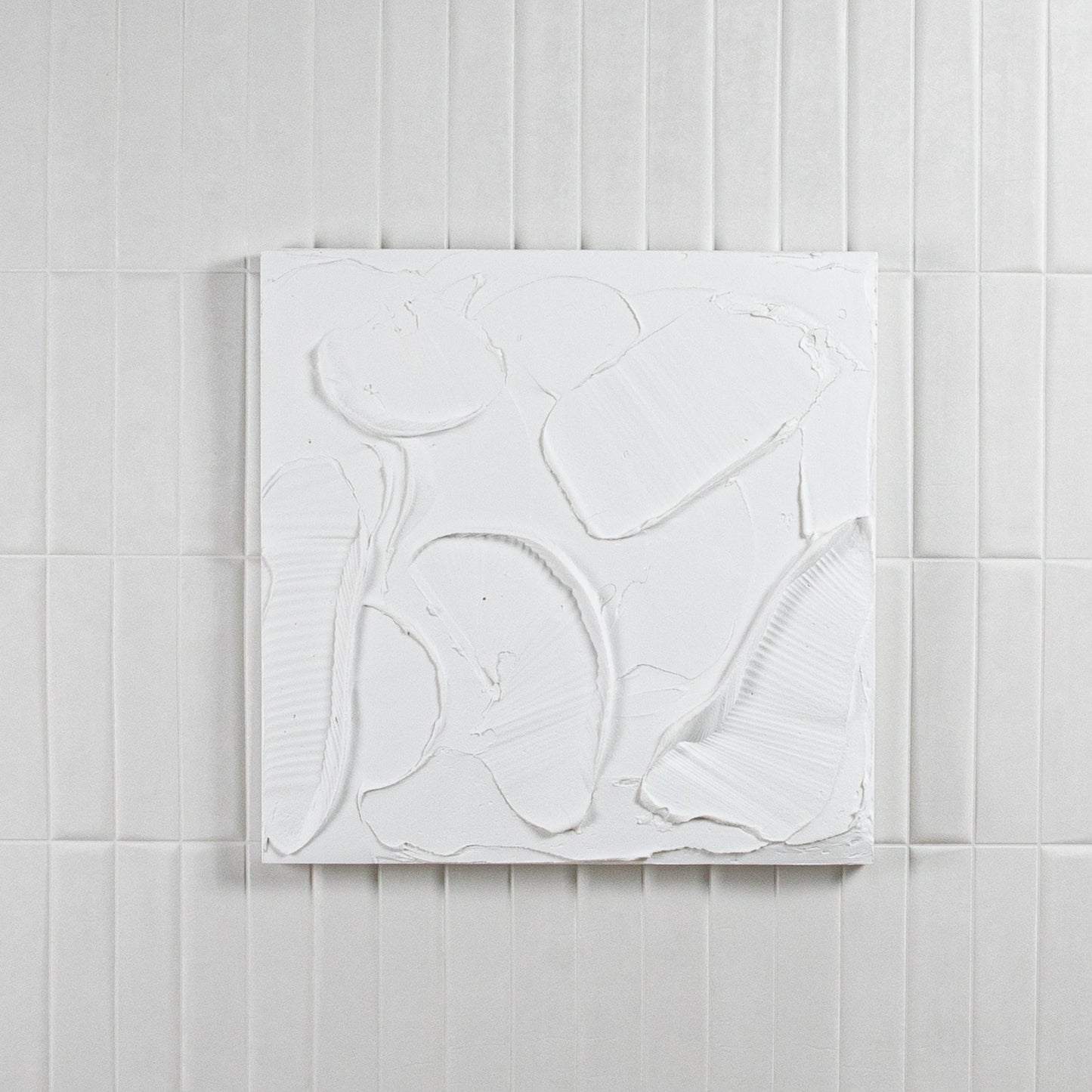 Modern Textural Monochromatic Painting by Michael Allen