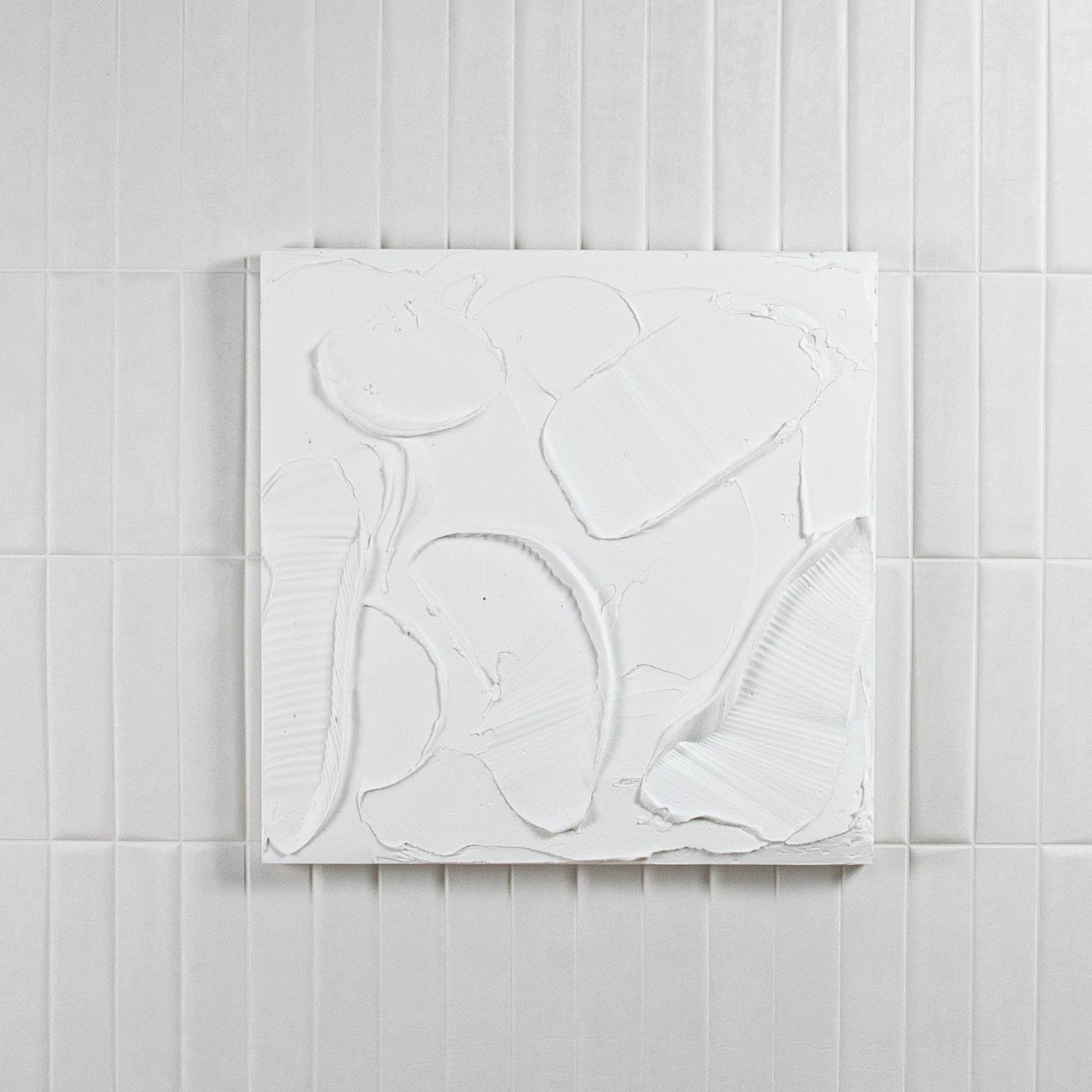Modern Textural Monochromatic Painting by Michael Allen