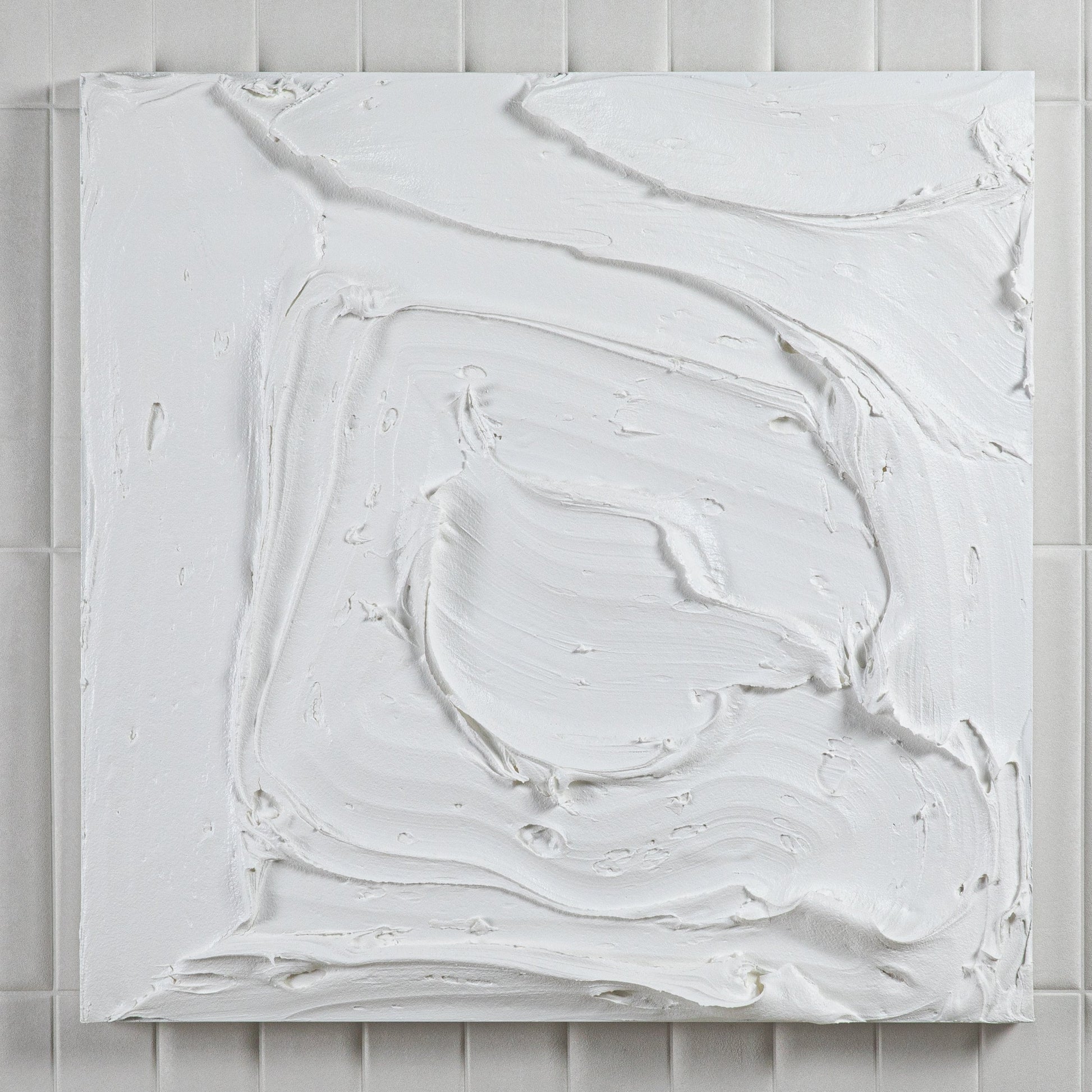 Modern Textural Monochromatic Painting by Michael Allen