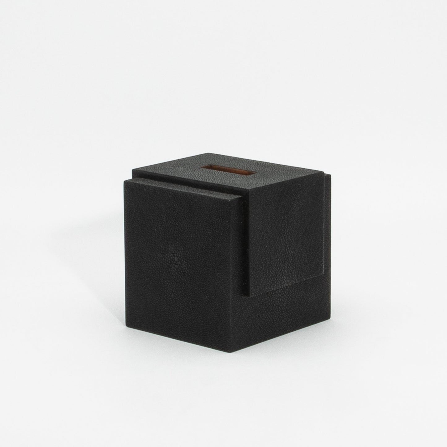Tissue Box in Black Shagreen by R&Y Augousti