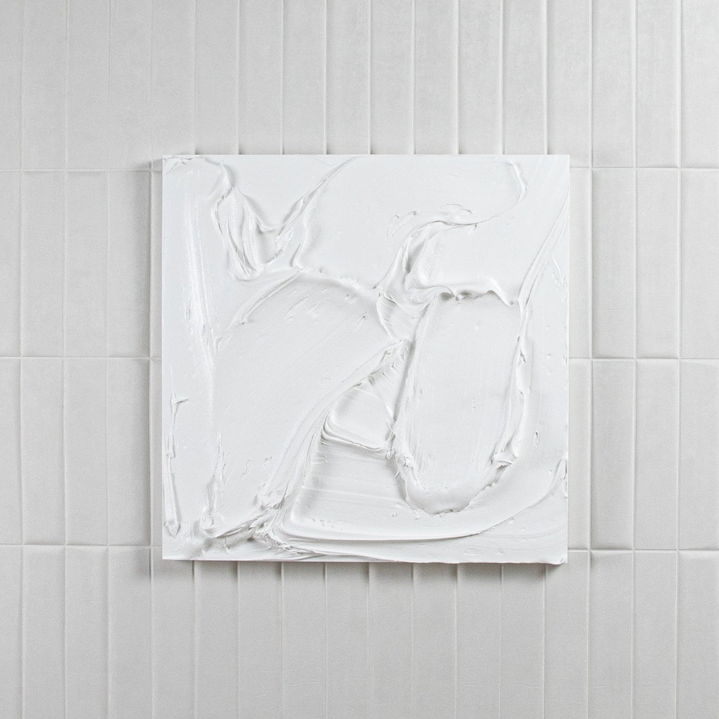 Modern Textural Monochromatic Painting by Michael Allen