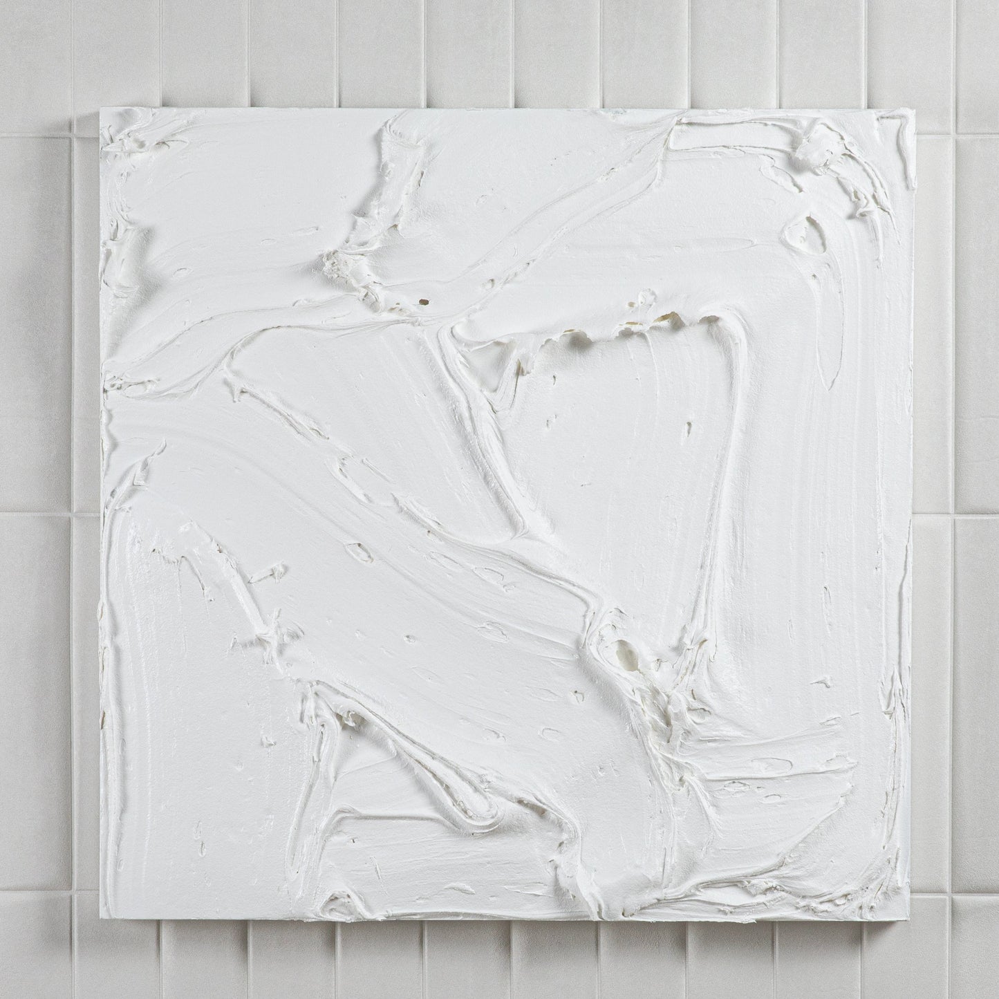 Modern Textural Monochromatic Painting by Michael Allen