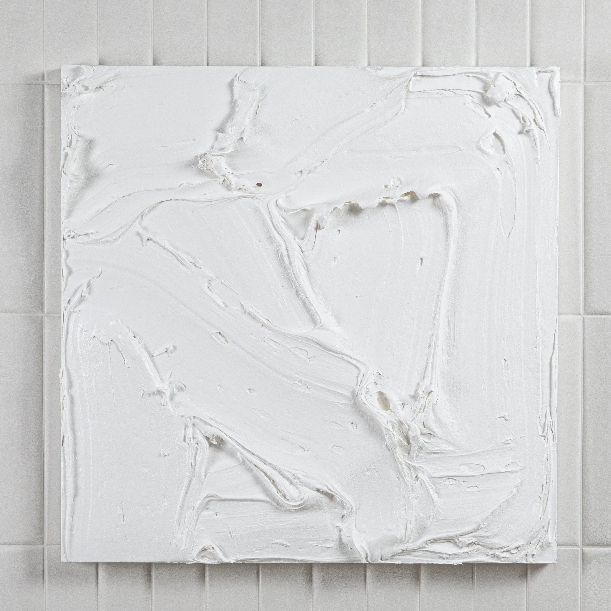 Modern Textural Monochromatic Painting by Michael Allen