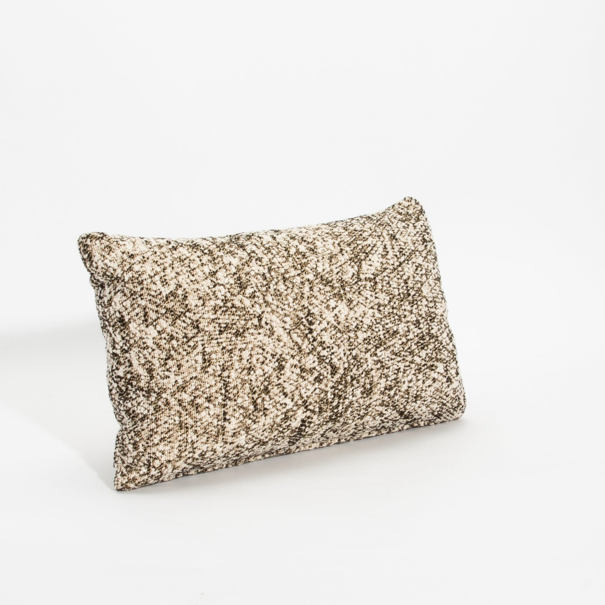 Light Woven Kidney Pillow with Elitis Fabric